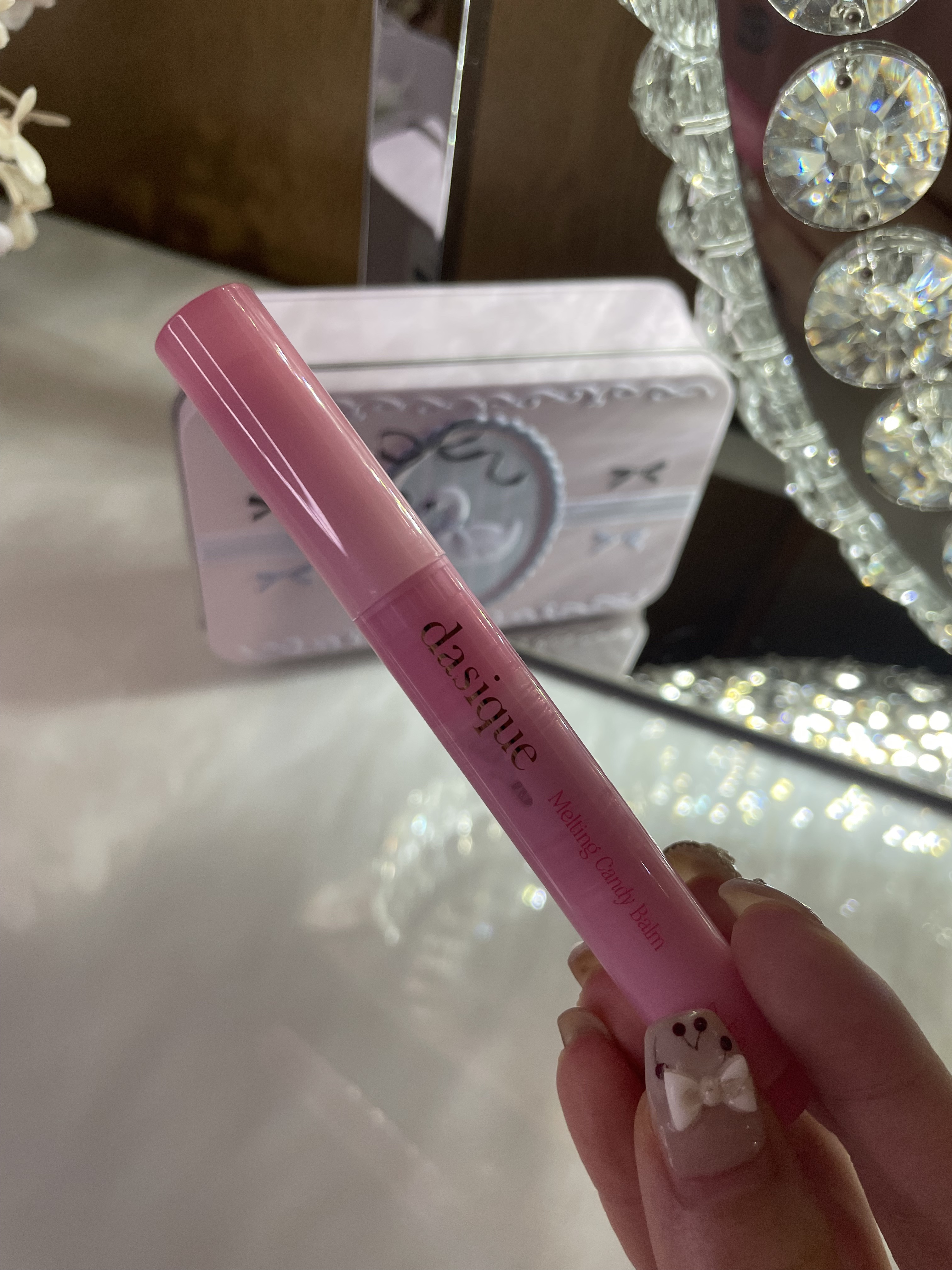 メルティングキャンディーバーム 07 チェリーフィズ/dasique/口紅を使ったクチコミ（2枚目）