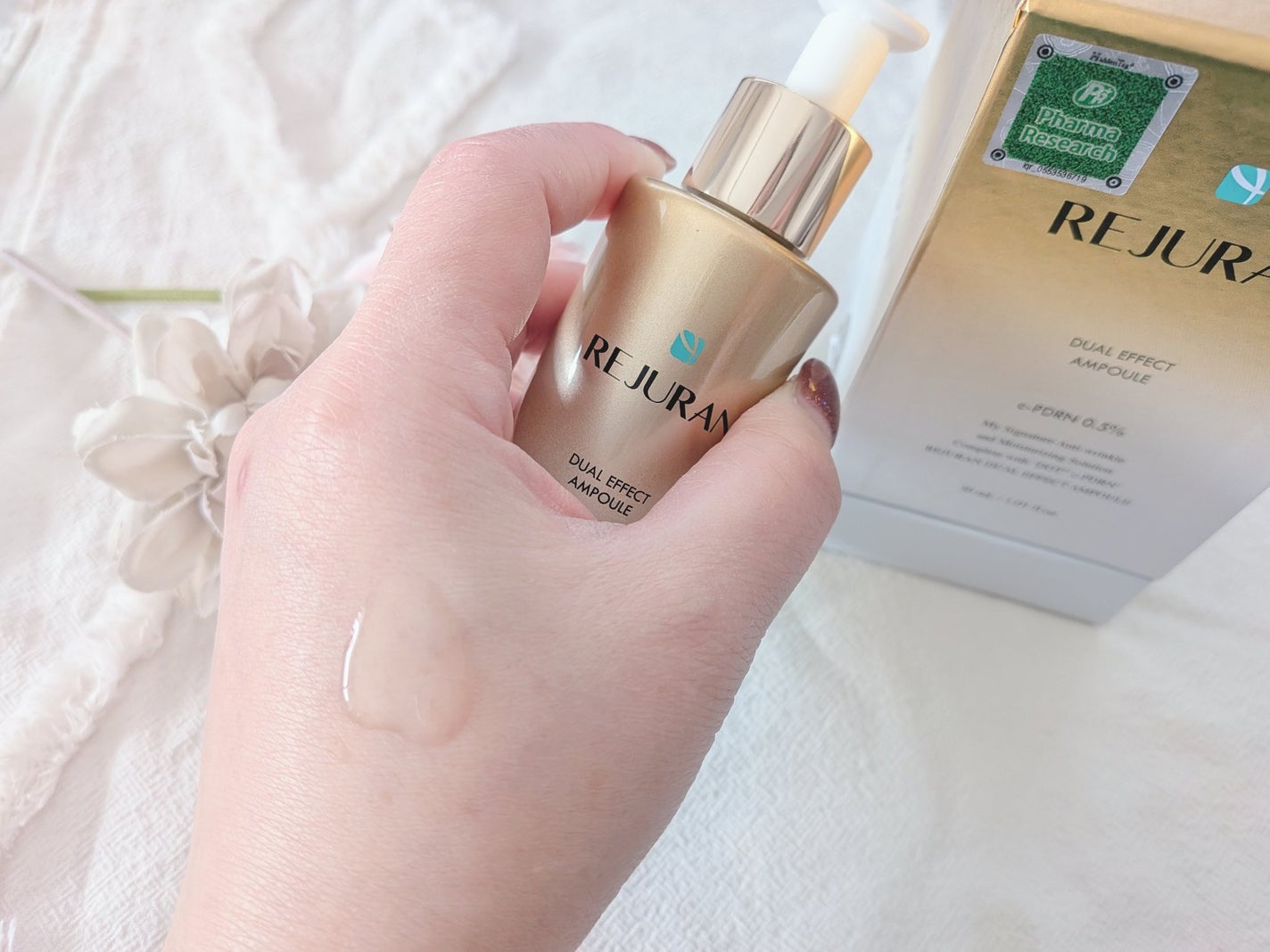 デュアル エフェクト アンプル/REJURAN COSMETICS/美容液を使ったクチコミ(3枚目)