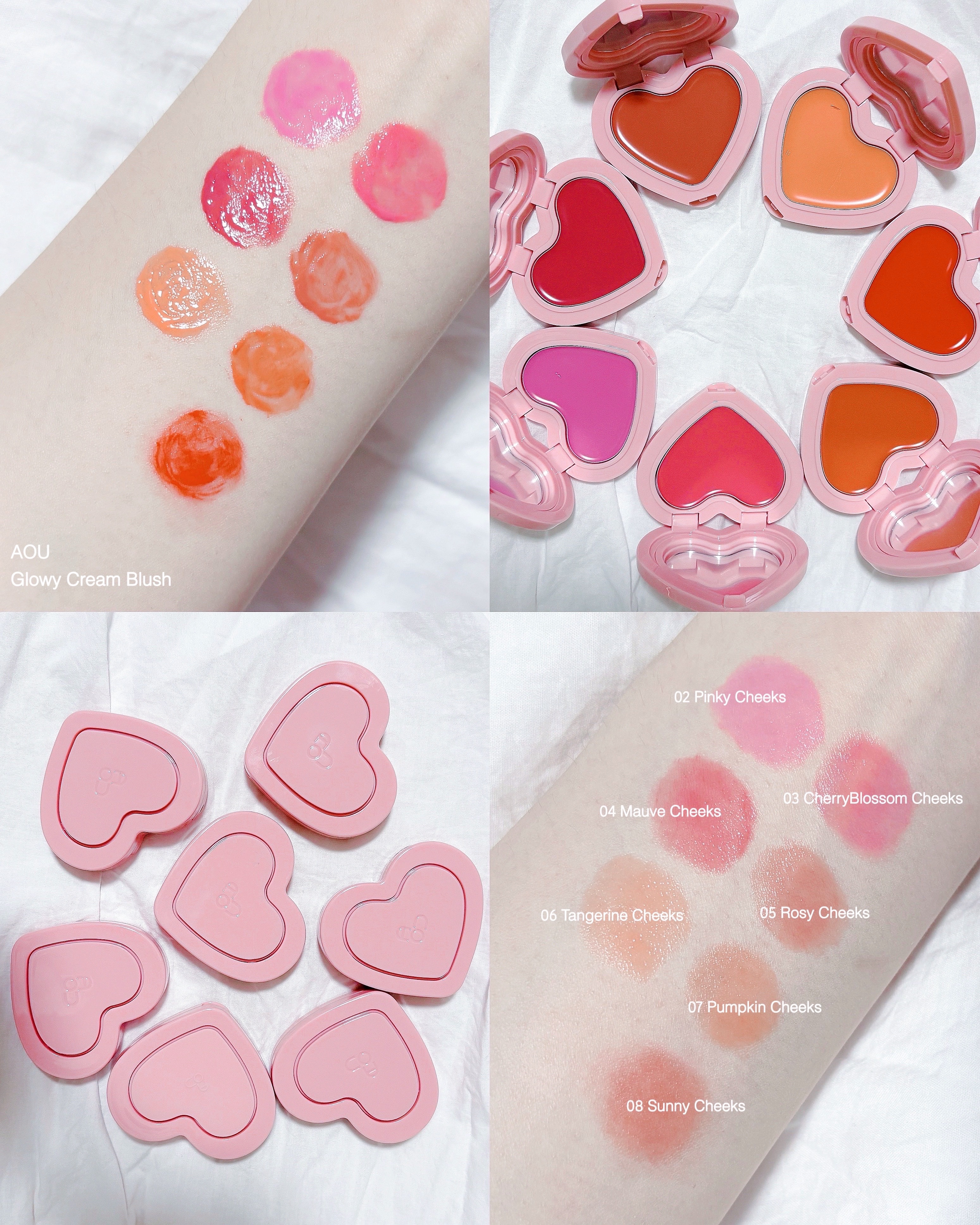 GLOWY CREAM BLUSH/AOU/ジェル・クリームチークを使ったクチコミ（3枚目）