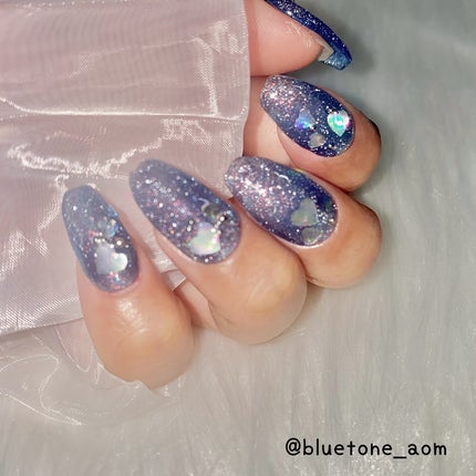 ⋆͛🦖⋆͛aomi on LIPS 「オリジナルフラッシュギラギラすぎないブルーのフラッシュ☺️💙ん..」(6枚目)