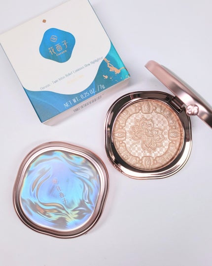 玉養桃花 ルースパウダー/花西子/ルースパウダーを使ったクチコミ(5枚目)