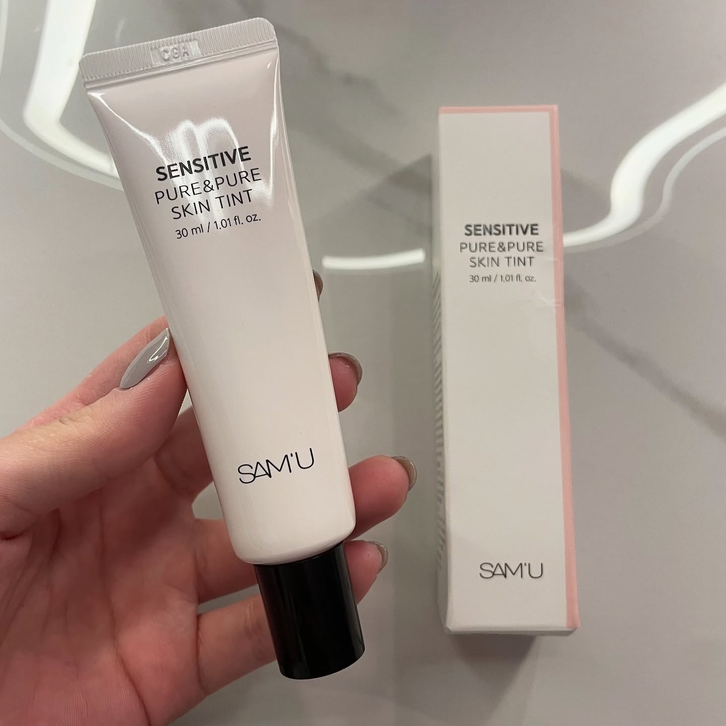 センシティブピュア＆ピュアスキンティント/SAM'U/化粧下地を使ったクチコミ（1枚目）