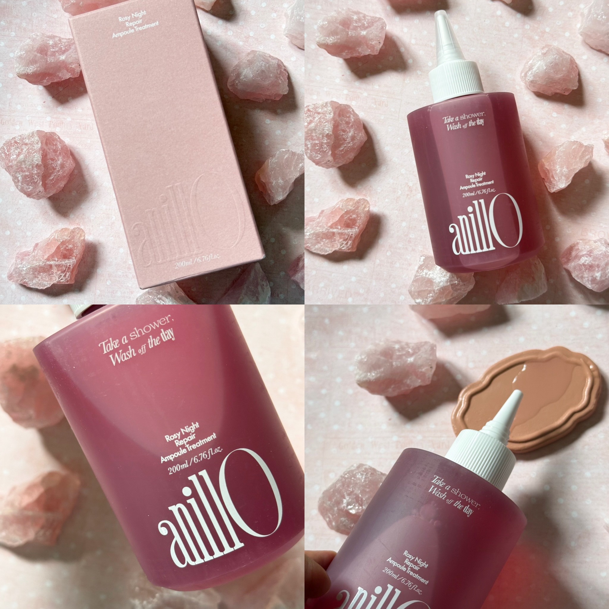 ロージーナイトヘアエッセンス/ANILLO/ヘアオイルを使ったクチコミ（3枚目）