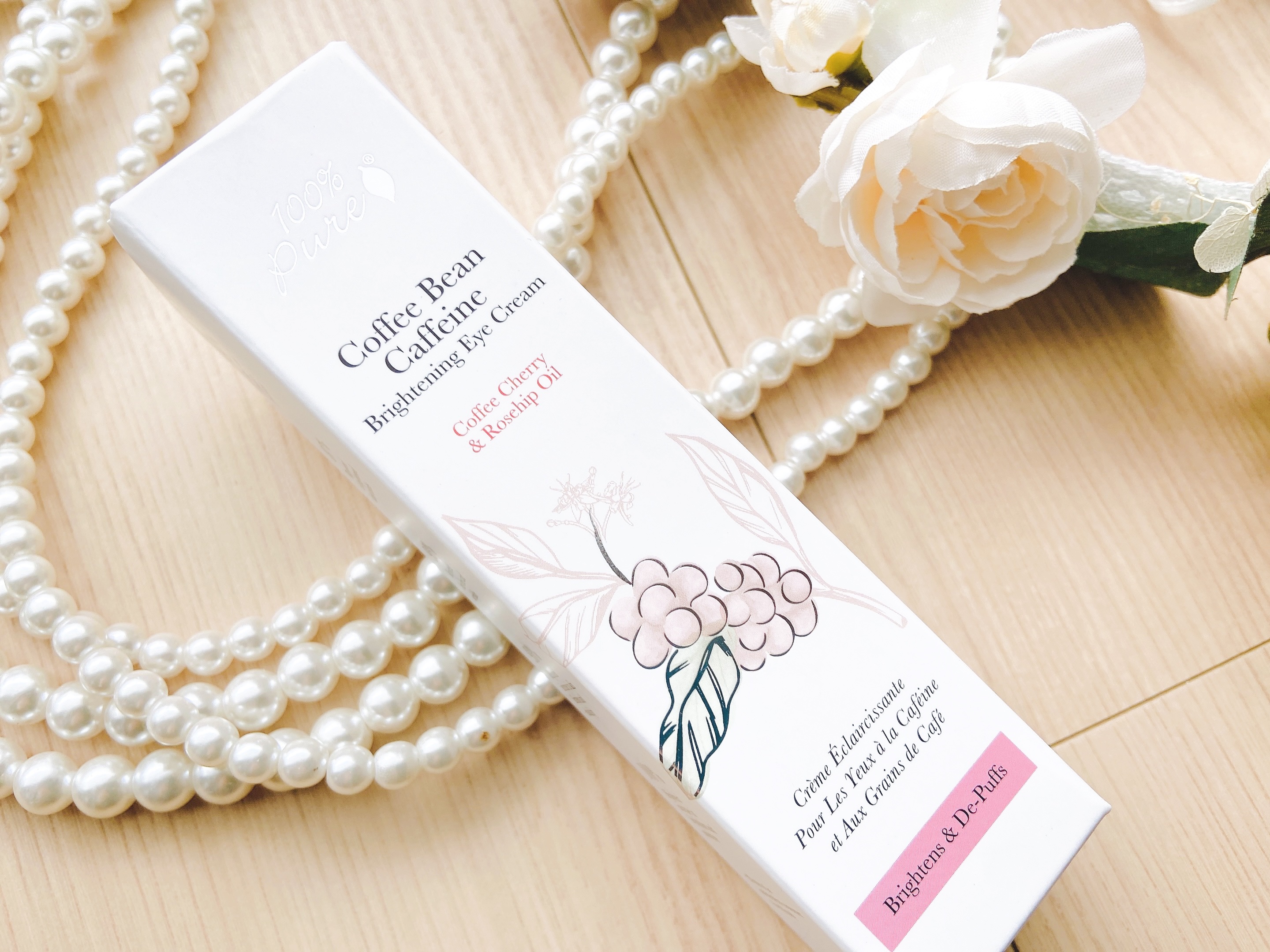 カフェイン配合 ローズヒップオイル アイクリーム/100% Pure(海外)/アイケア・アイクリームを使ったクチコミ（2枚目）