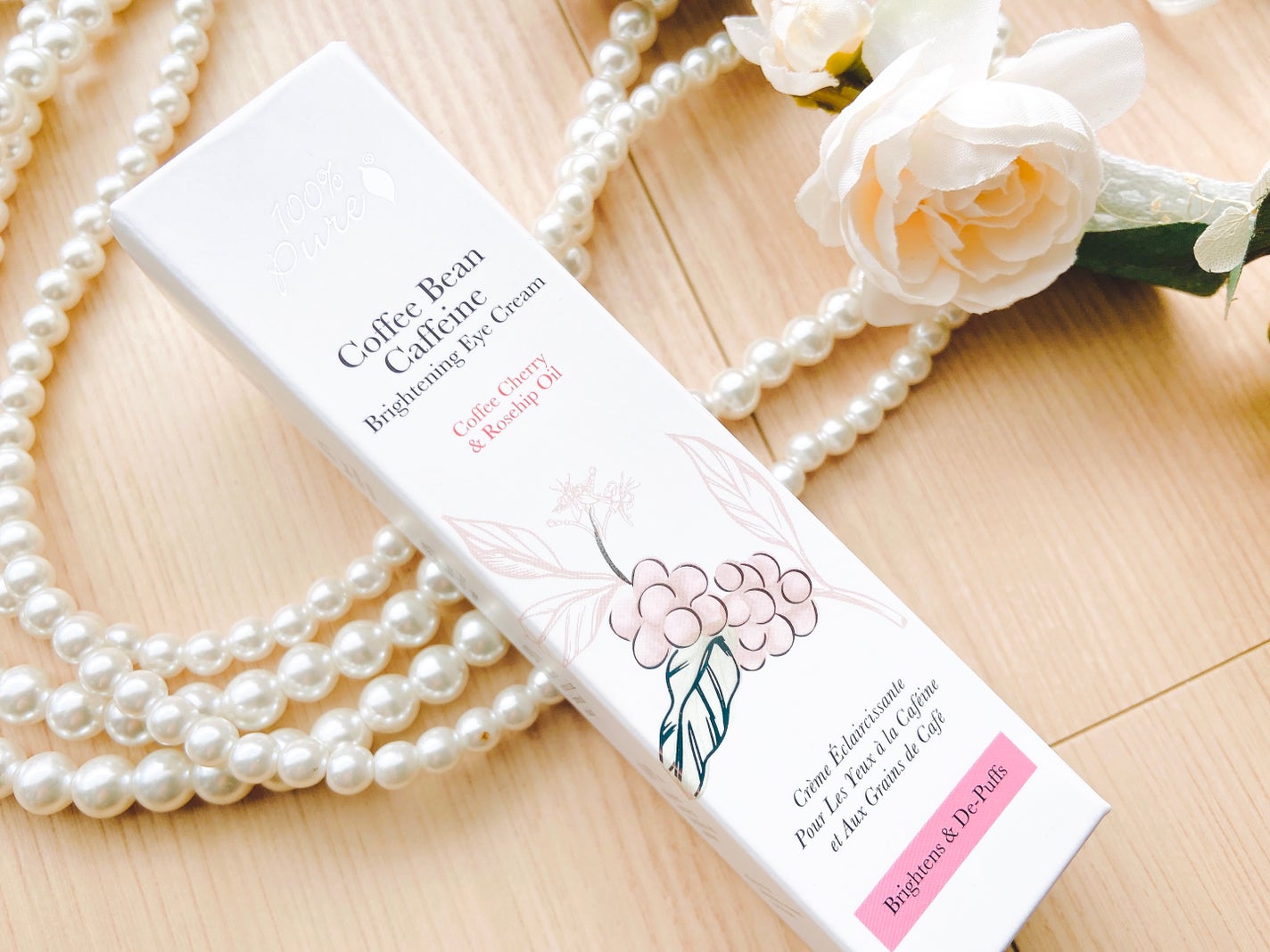 カフェイン配合 ローズヒップオイル アイクリーム/100% Pure(海外)/アイケア・アイクリームを使ったクチコミ(2枚目)