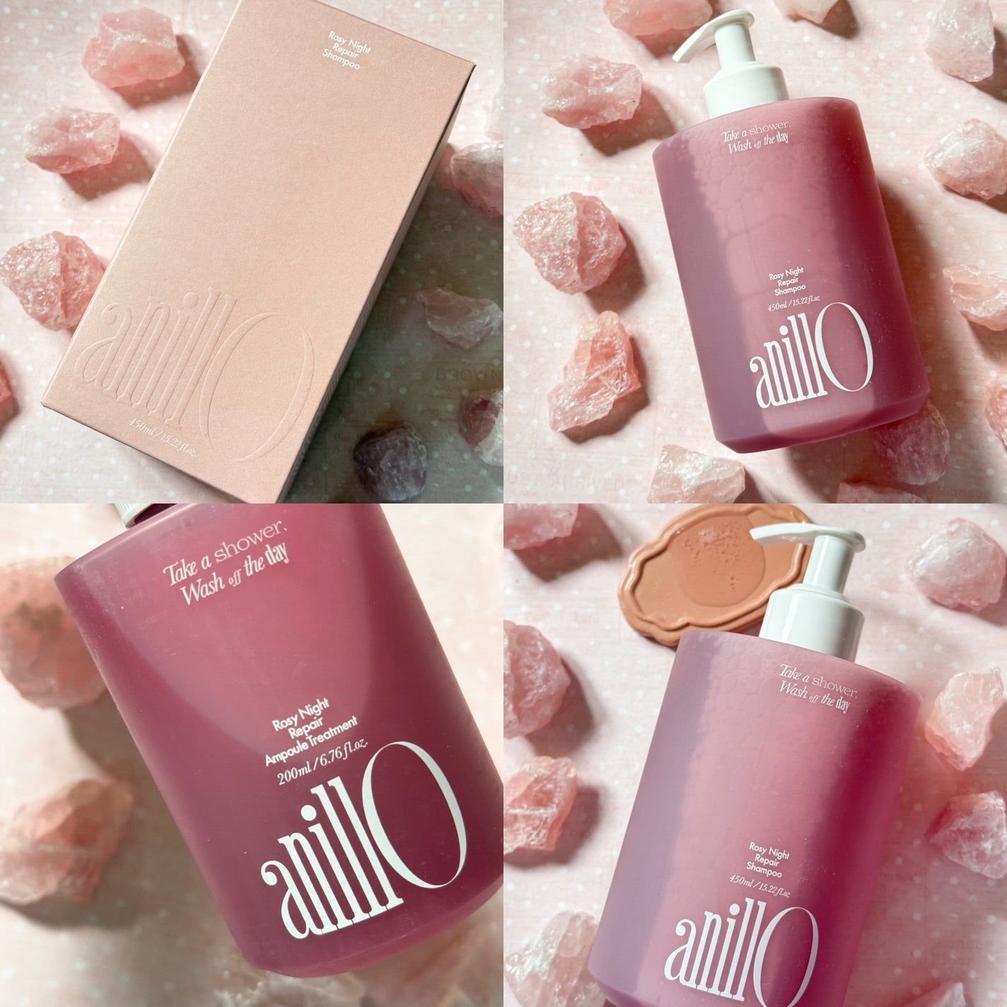 ロージーナイトヘアエッセンス/ANILLO/ヘアオイルを使ったクチコミ(2枚目)