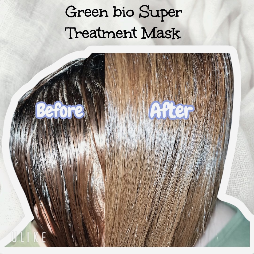 Green bio Super Treatment Mask/Green bio/洗い流すヘアトリートメントを使ったクチコミ（3枚目）