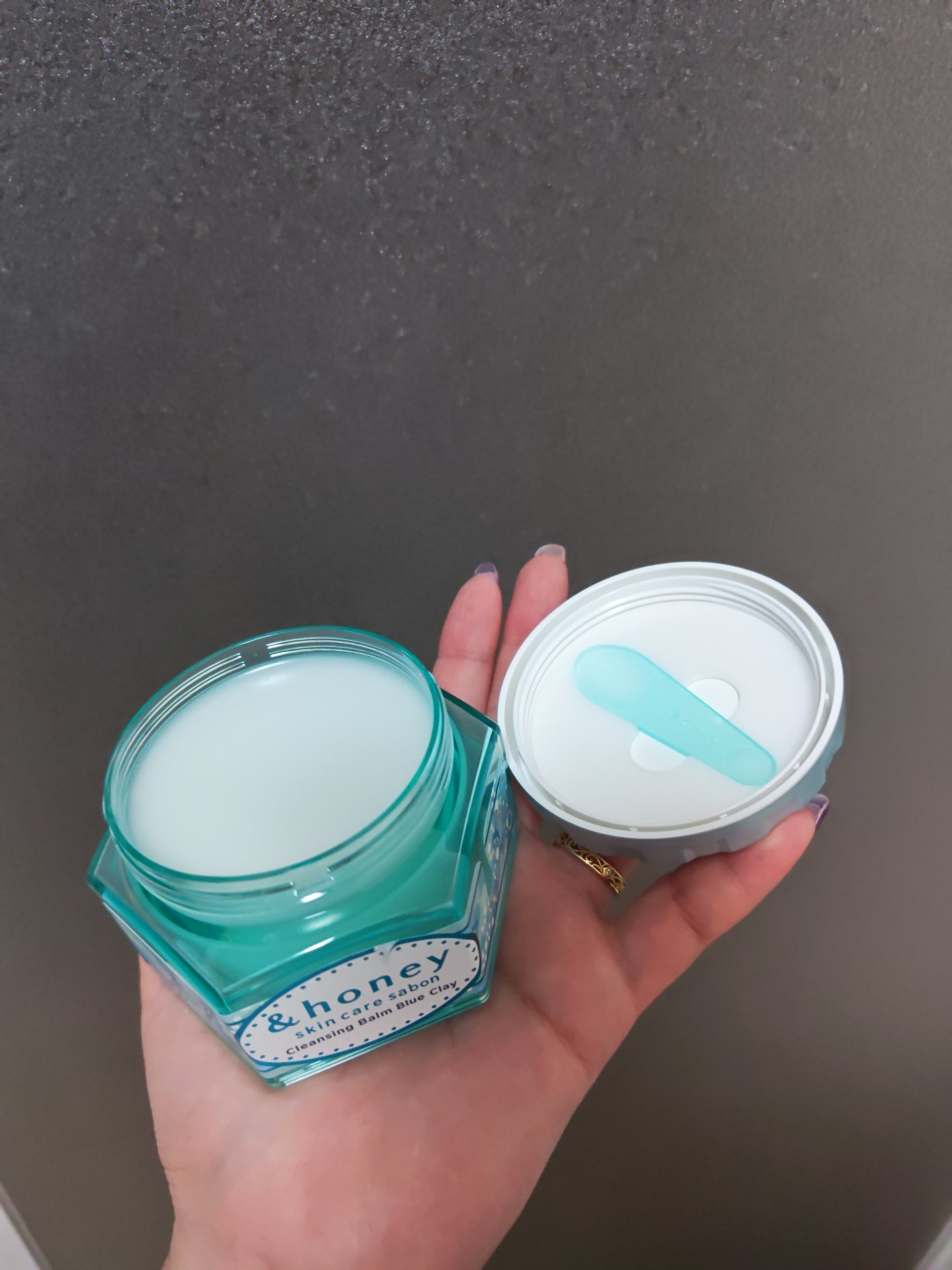 アンドハニー サボン クレンジングバーム ブルークレイ/&honey/クレンジングバームを使ったクチコミ（2枚目）