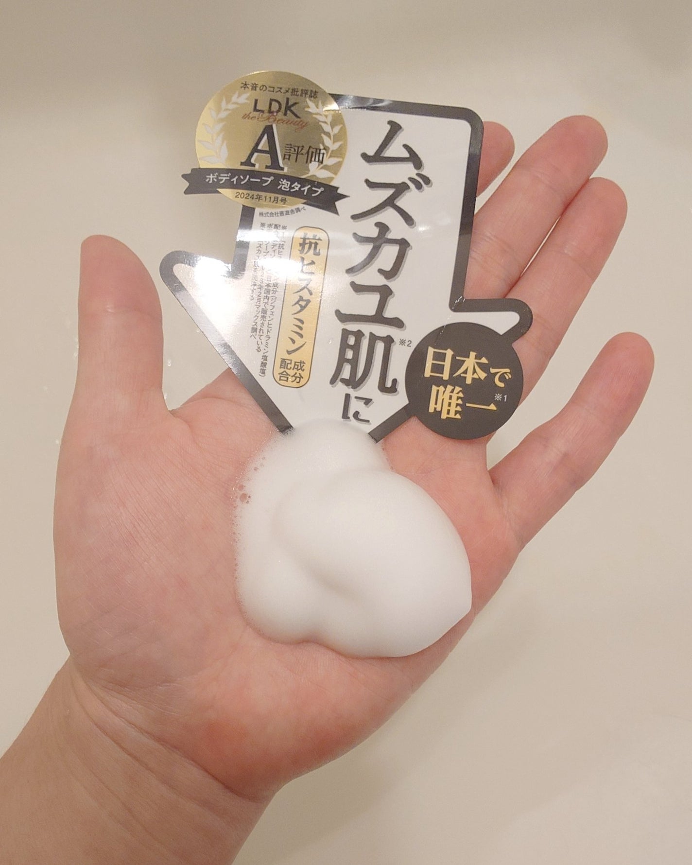 アレルジーナ 抗ヒスタミン成分配合 泡ボディソープ/マックス/ボディソープを使ったクチコミ(2枚目)