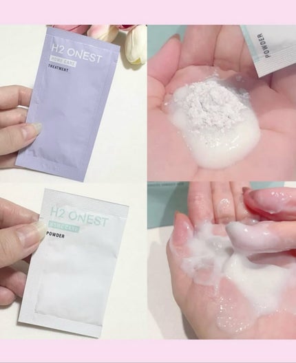 水素パウダー/H2 ONEST/洗い流すヘアトリートメントを使ったクチコミ(3枚目)