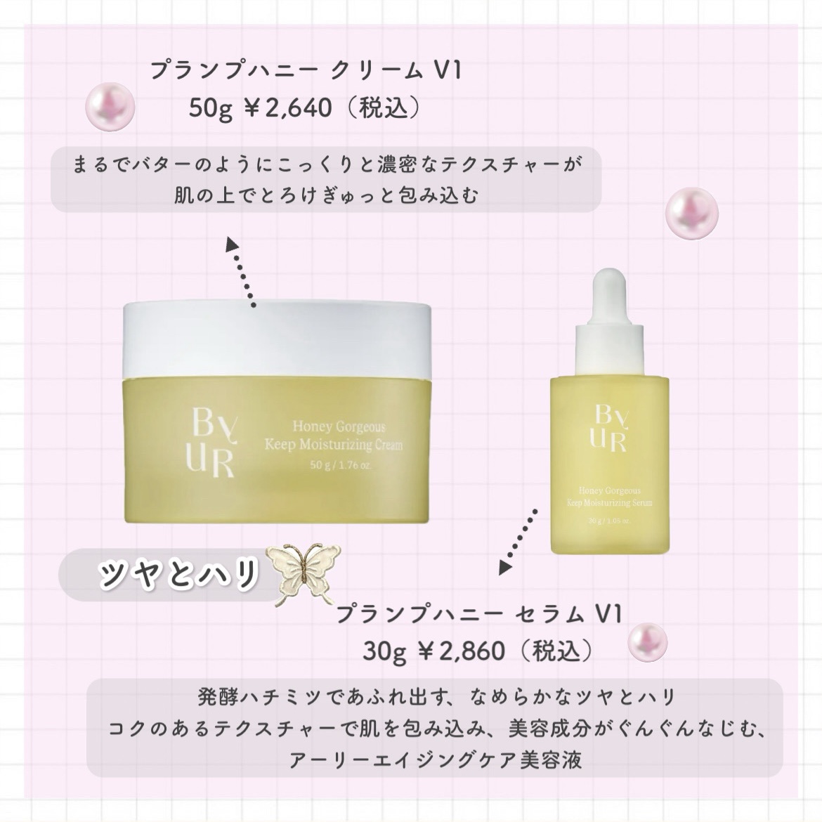 プランプハニー クリームV1/ByUR/フェイスクリームを使ったクチコミ（3枚目）