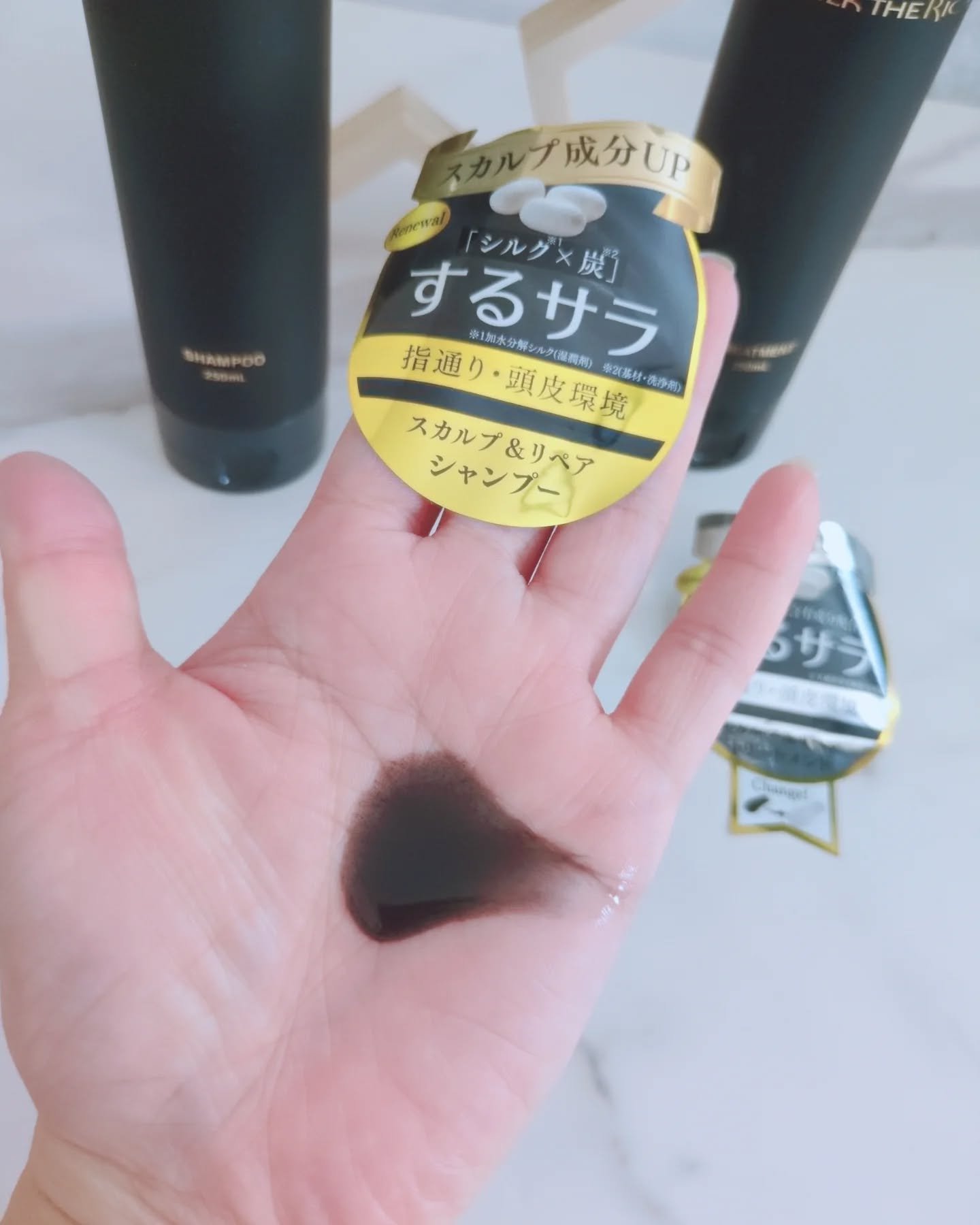 SILK THE RICH スカルプ&リペア シャンプー・トリートメント/SILK THE RICH/市販シャンプーを使ったクチコミ（3枚目）