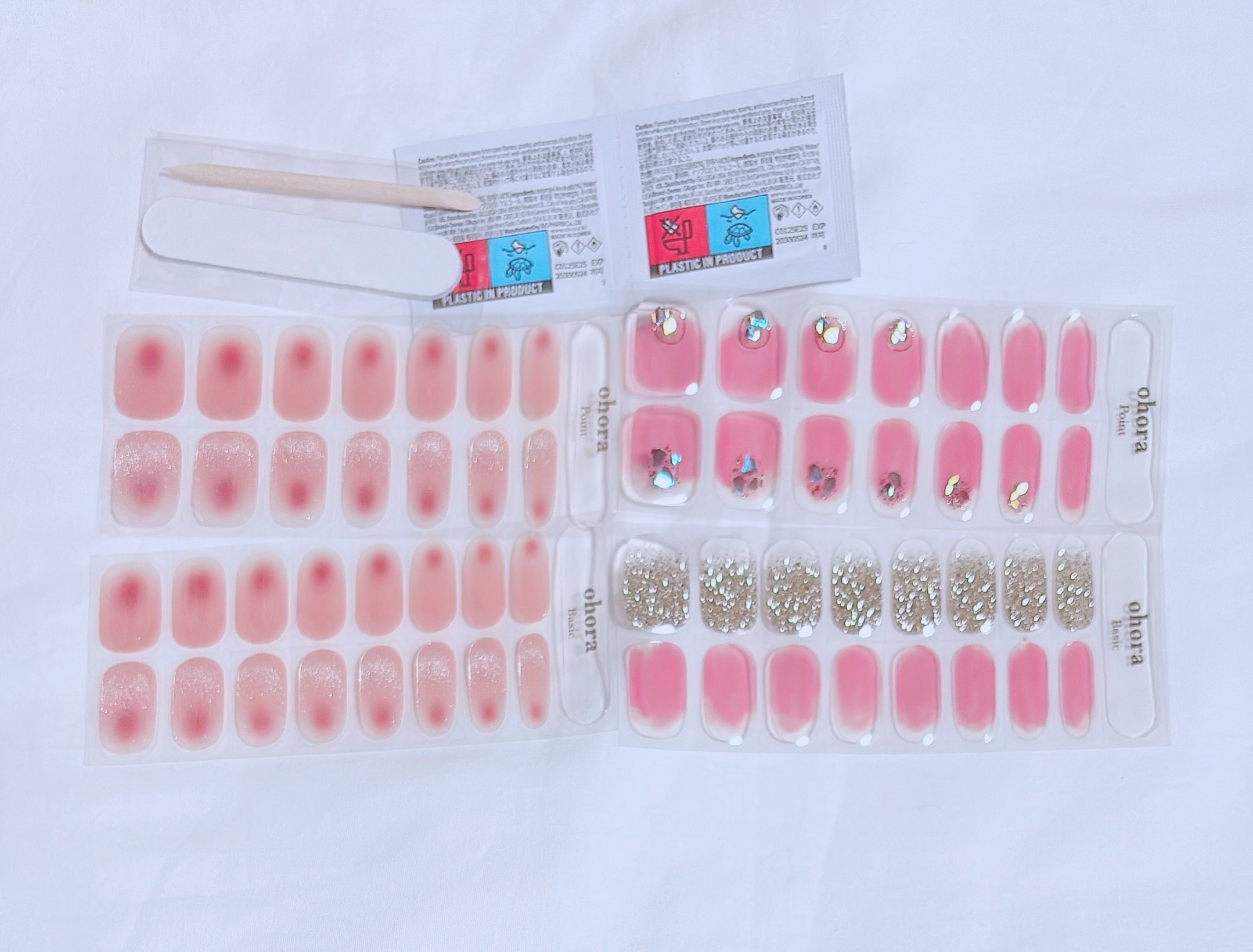 セミキュアジェルネイル（ハンド）/ohora/ネイルシールを使ったクチコミ（2枚目）