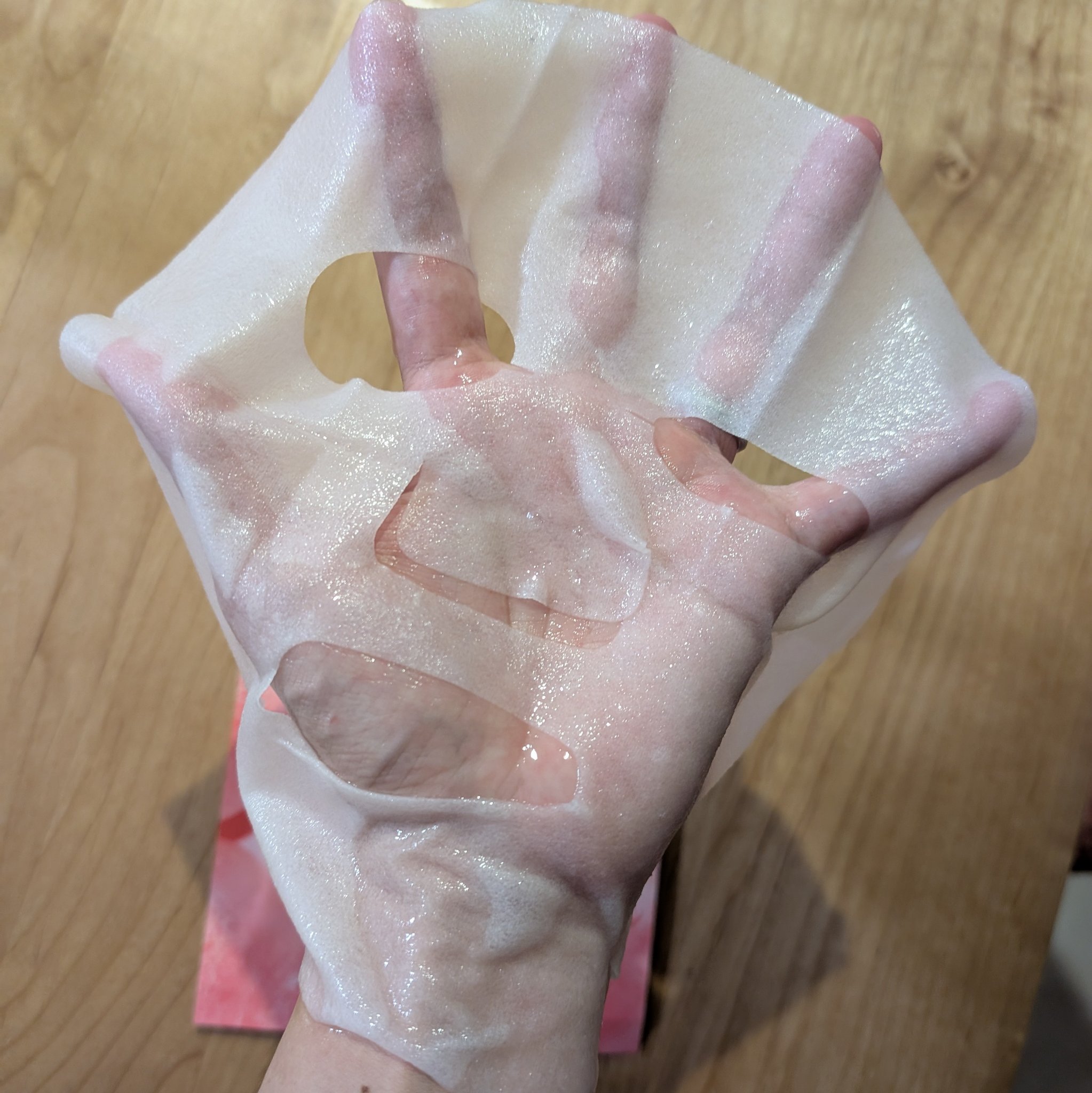 桃70％ナイアシンシートマスク 1枚入り/Anua/シートマスク・パックを使ったクチコミ（2枚目）