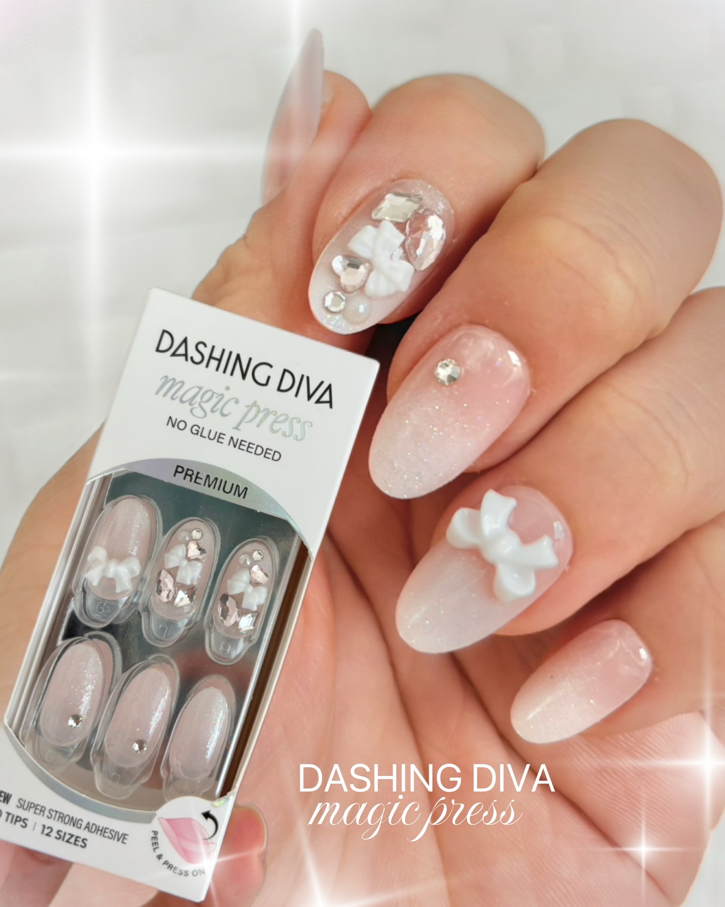 ダッシングディバ　マジックプレス　プレミアムシリーズ　付け爪　足用　フットネイル Qoo10] ダッシングディバ マジックプレス プレミアム アンダーザム
