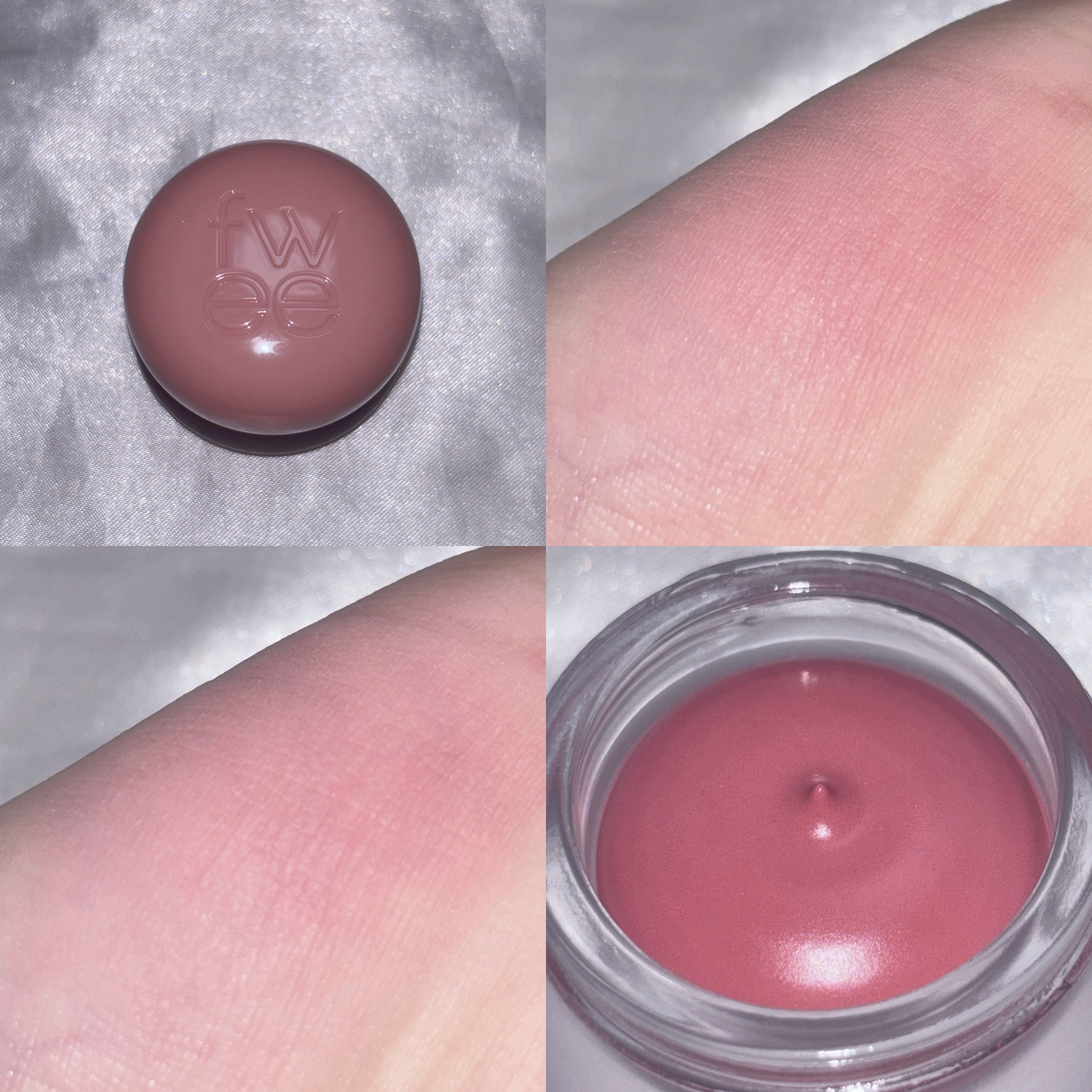 リップアンドチーク ブラーリープリンポット/fwee/口紅を使ったクチコミ（2枚目）