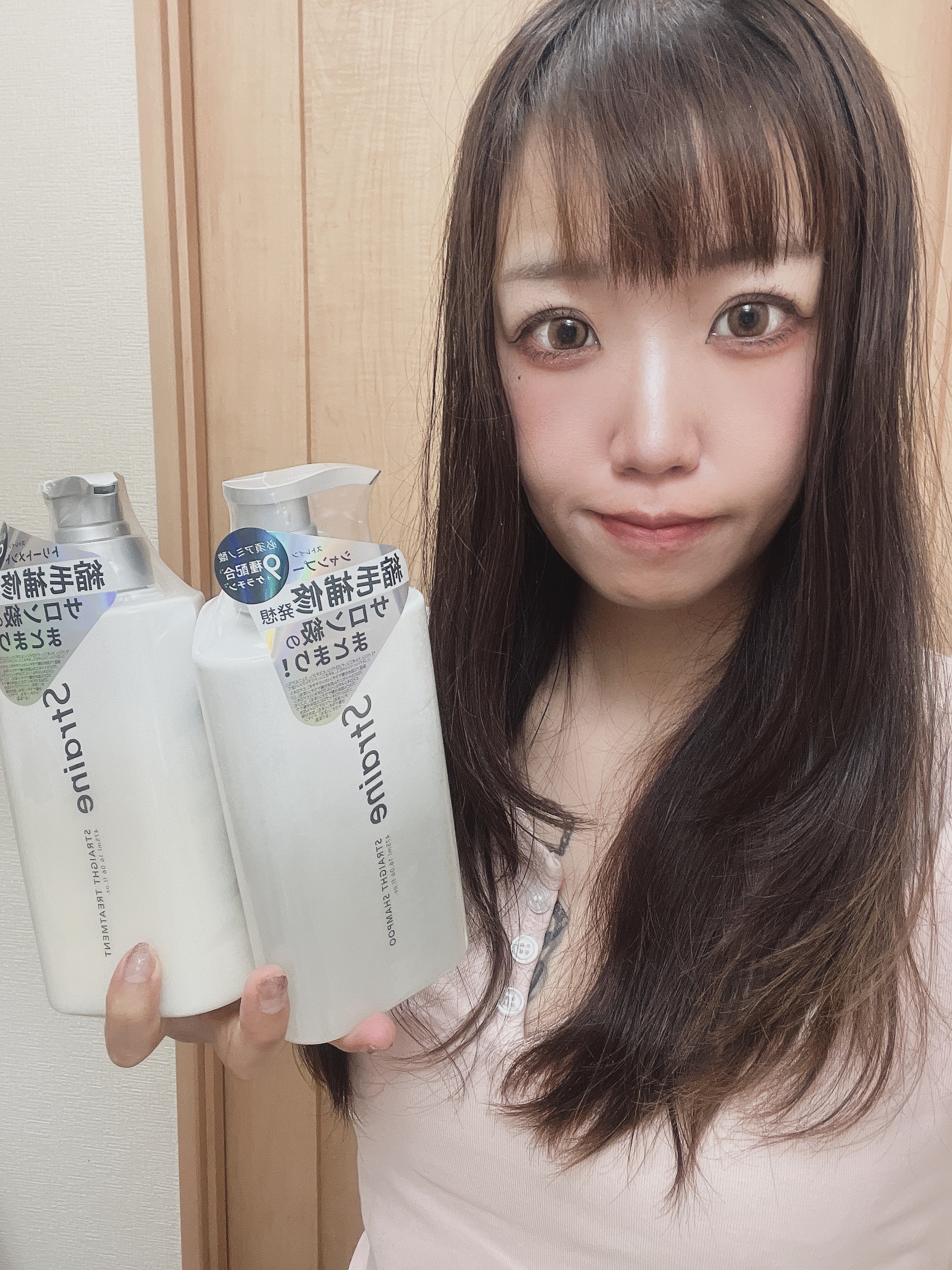 ストレートシャンプー/ストレートトリートメント ホワイトブロッサムの香り/Straine/市販シャンプーを使ったクチコミ（1枚目）