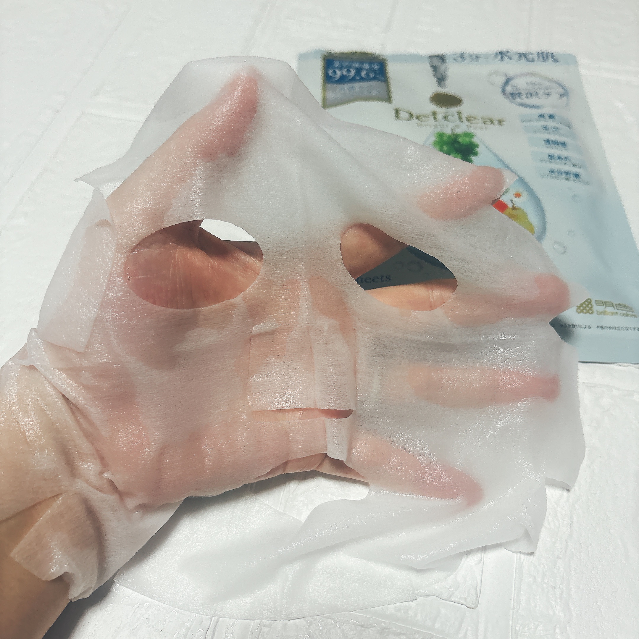 DETクリア ブライト&ピール シートマスク/Detclear/シートマスク・パックを使ったクチコミ（3枚目）