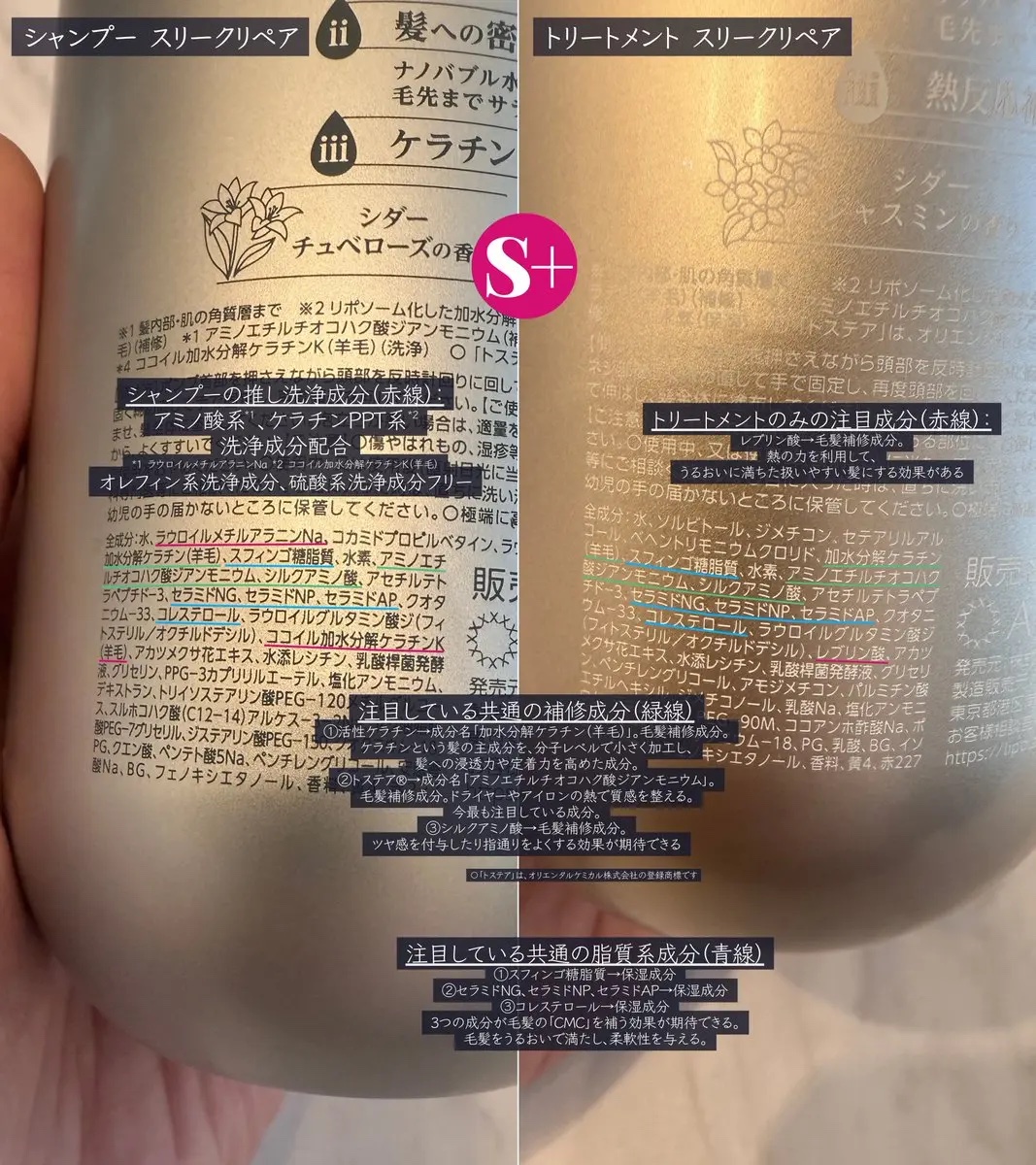 リポ ラボ ケラチンセラム ヘアオイル スリークリペア＊/LIPO　LABO/ヘアオイルを使ったクチコミ（2枚目）