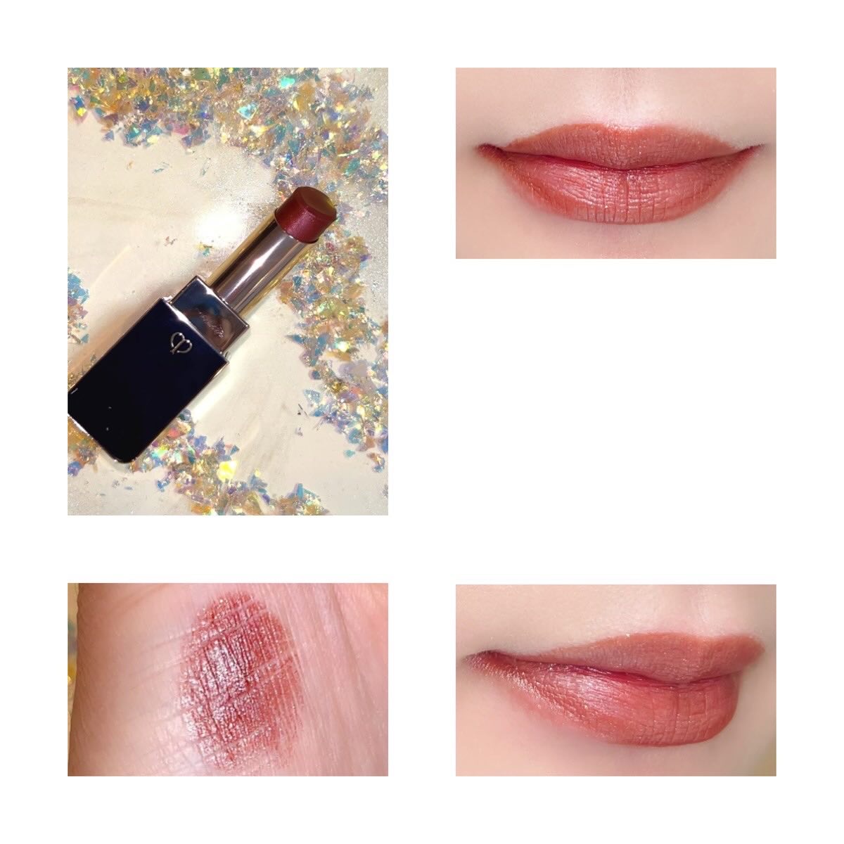  ルージュアレーブル エブルイサン 313 Go-Boldly Bronze/クレ・ド・ポー ボーテ/口紅を使ったクチコミ（2枚目）