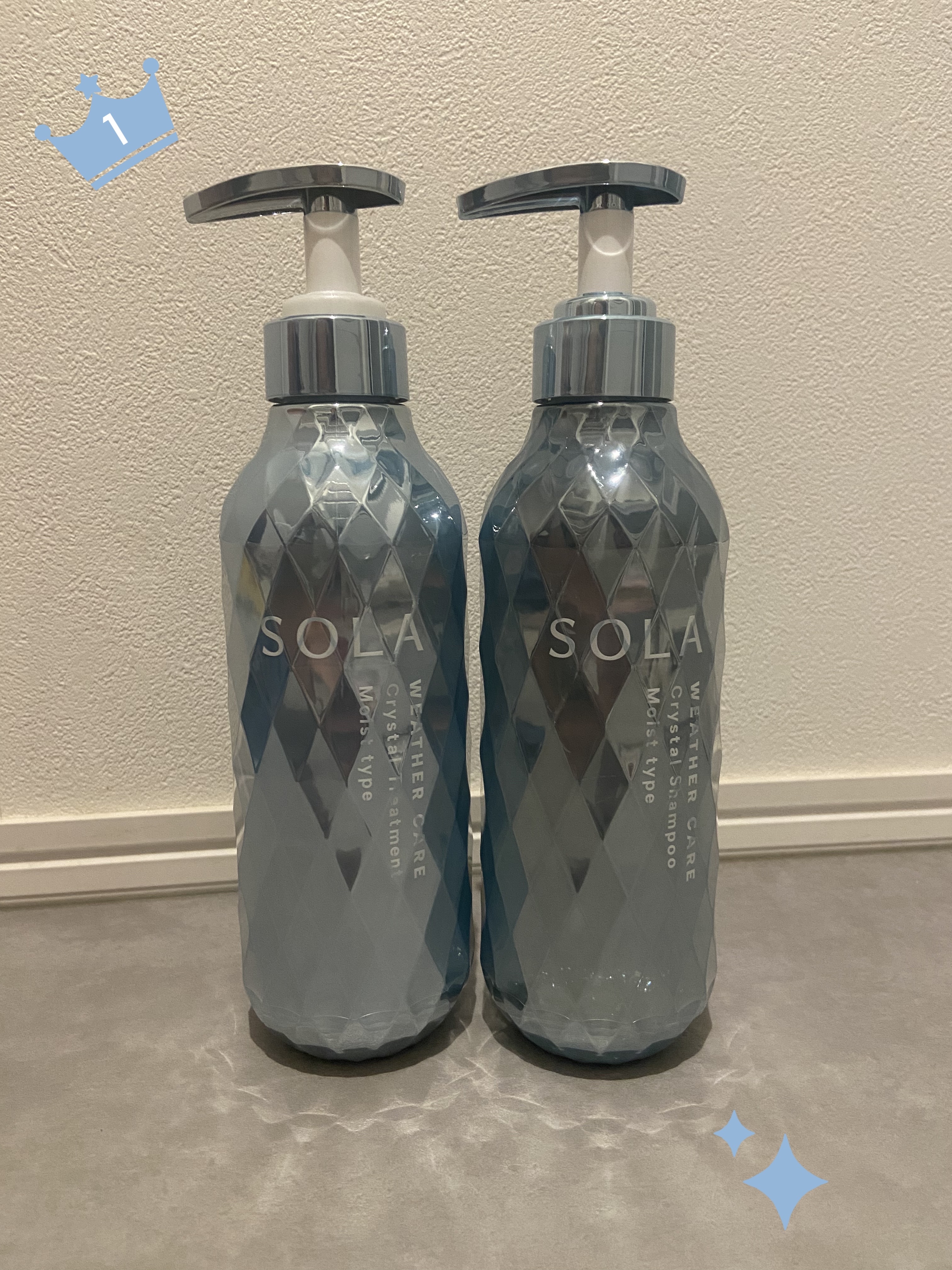 ソラ ウェザーケア クリスタル シャンプー/ヘアトリートメント モイストタイプ/SOLA WEATHER CARE/市販シャンプーを使ったクチコミ（1枚目）