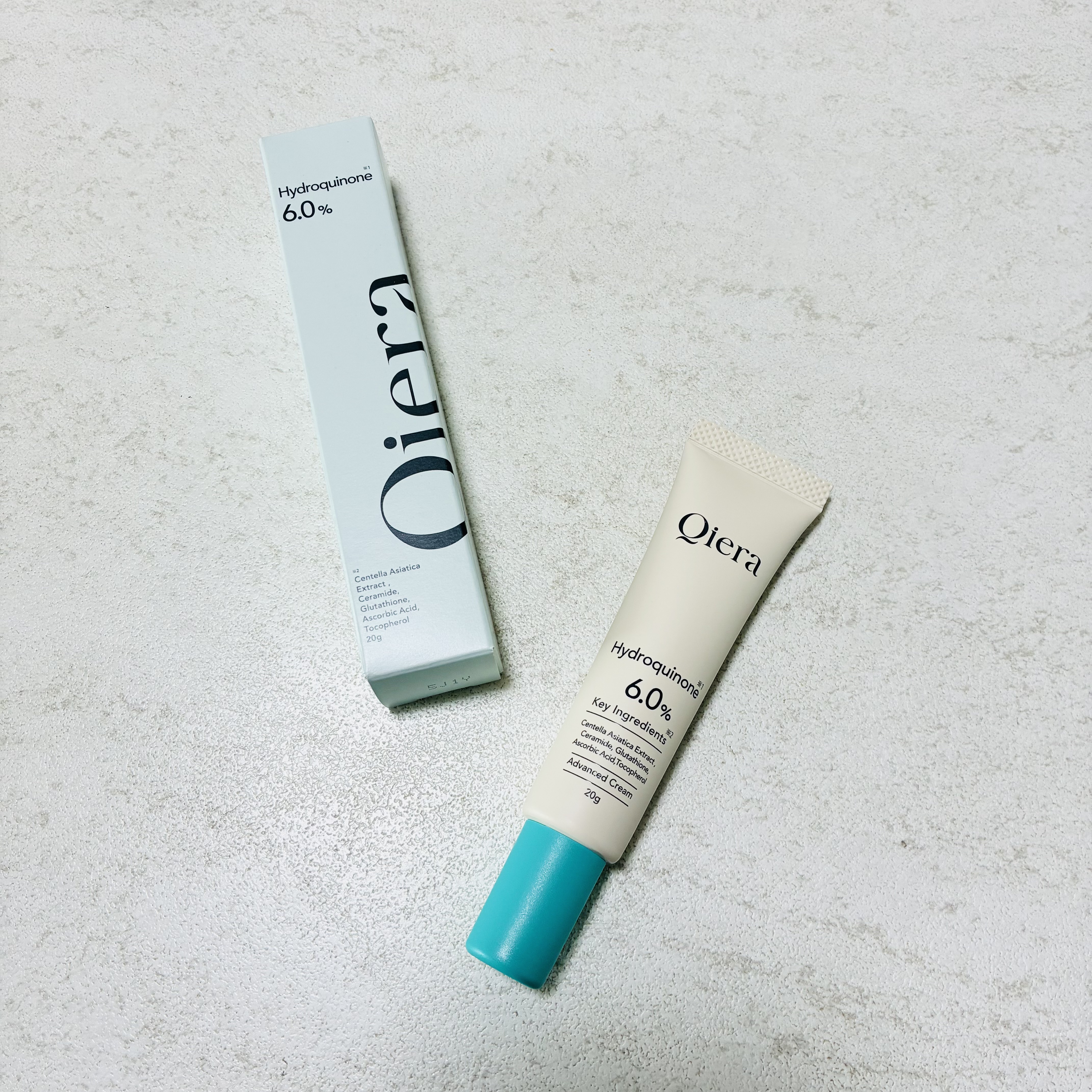ハイドロキノン6.0%配合アドバンスドクリーム/Qiera/フェイスクリームを使ったクチコミ（1枚目）
