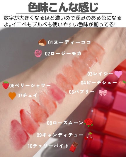 グレイズバウンシングティント/2aN/リップティントを使ったクチコミ(4枚目)