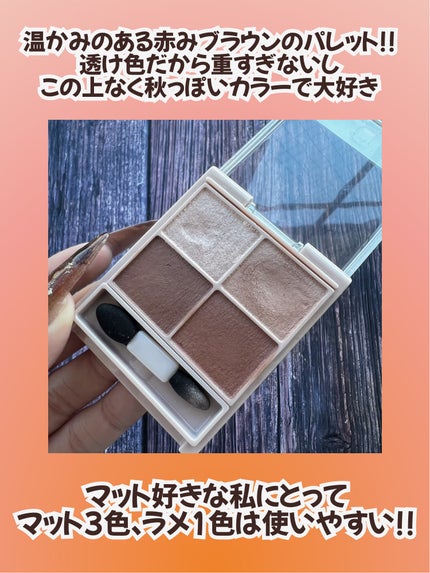 シルキースフレアイズ(マットタイプ)/キャンメイク/アイシャドウパレットを使ったクチコミ(3枚目)