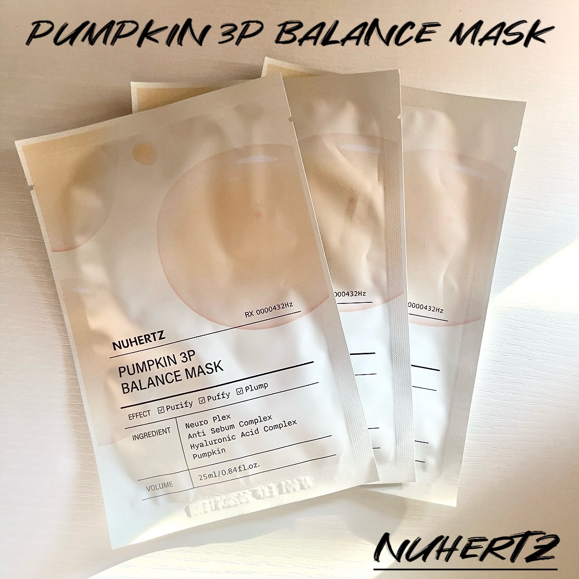 パンプキン3Pバランスマスク/NUHERTZ/シートマスク・パックを使ったクチコミ（1枚目）