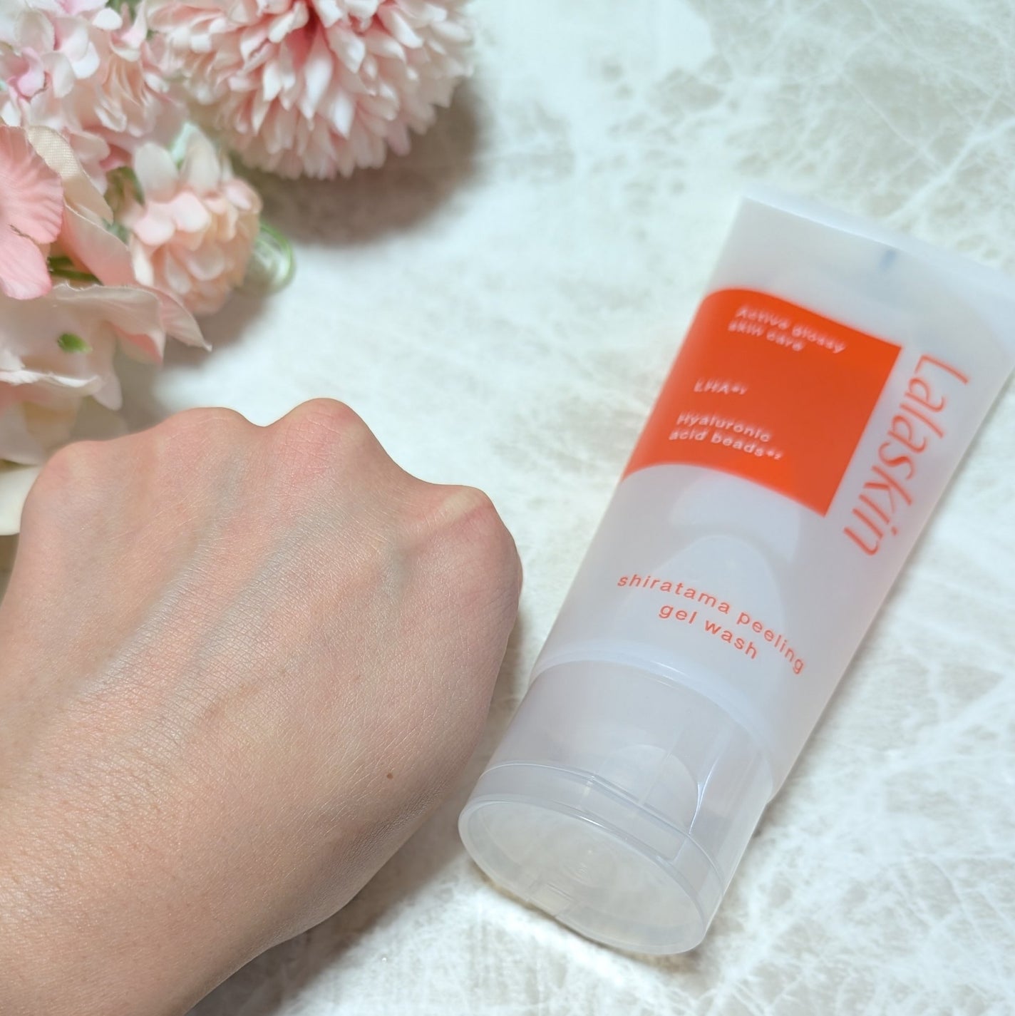 白玉ピーリングジェル洗顔/Lalaskin/その他洗顔料を使ったクチコミ(5枚目)