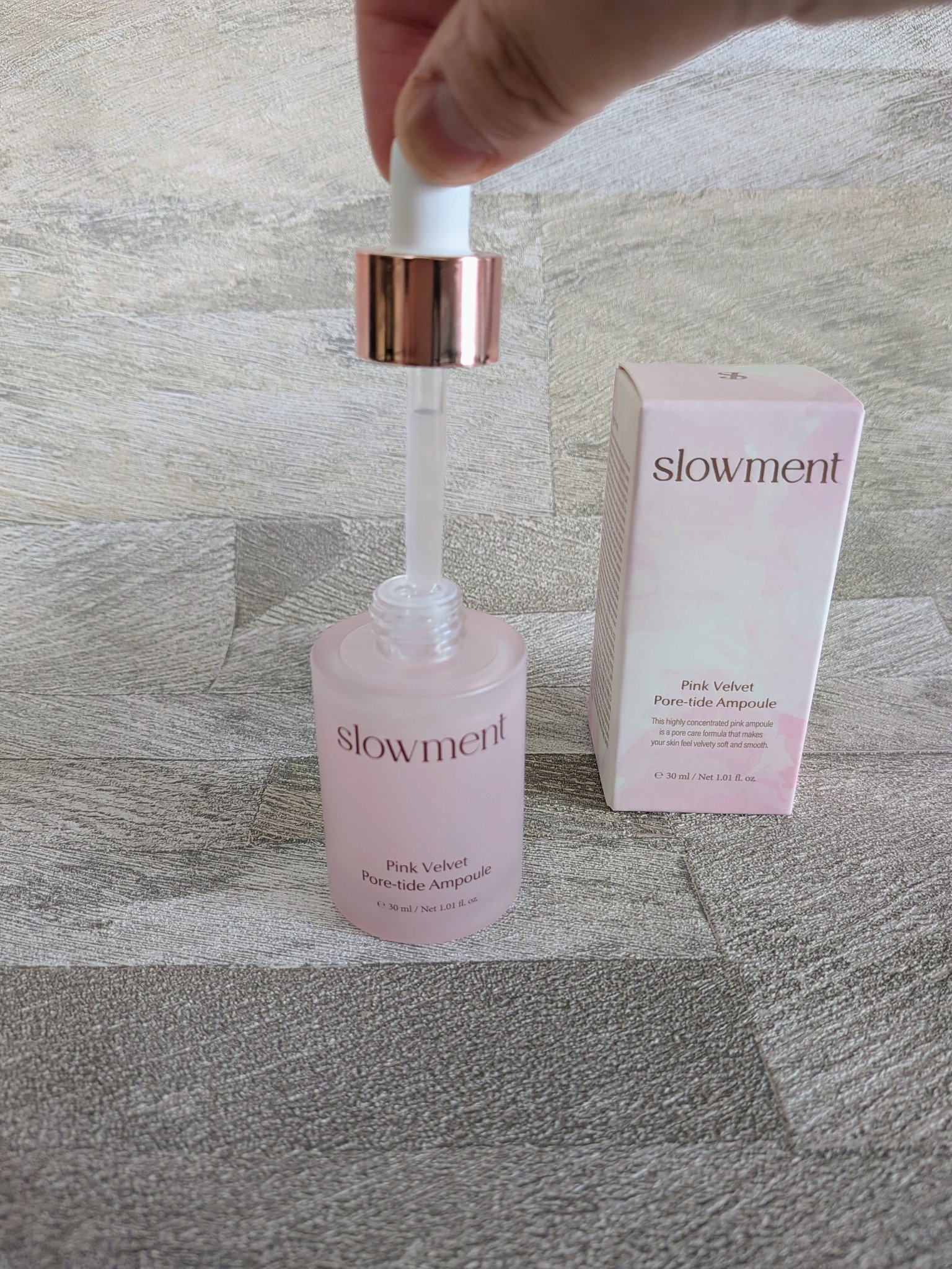 ピンク ベルベット ポアタイド アンプル / slowment