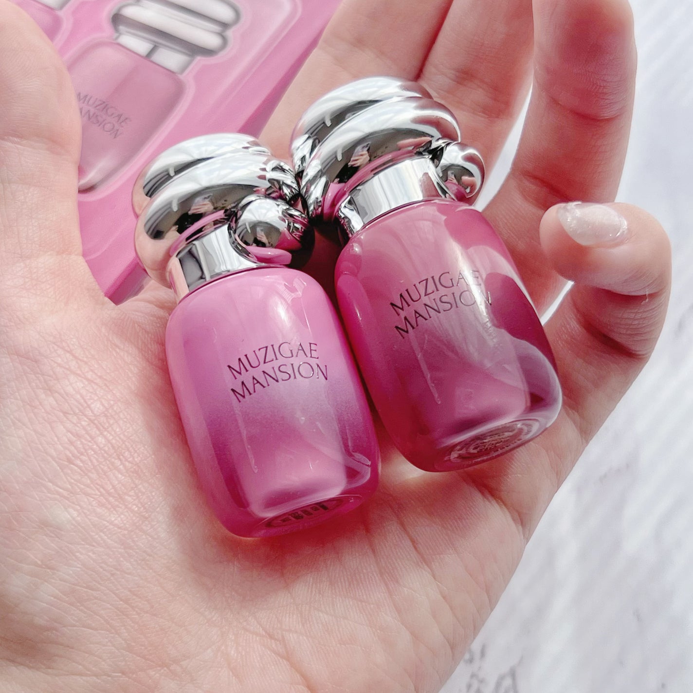 オブジェグロッシーミニ/MUZIGAE MANSION/リップティントを使ったクチコミ(4枚目)