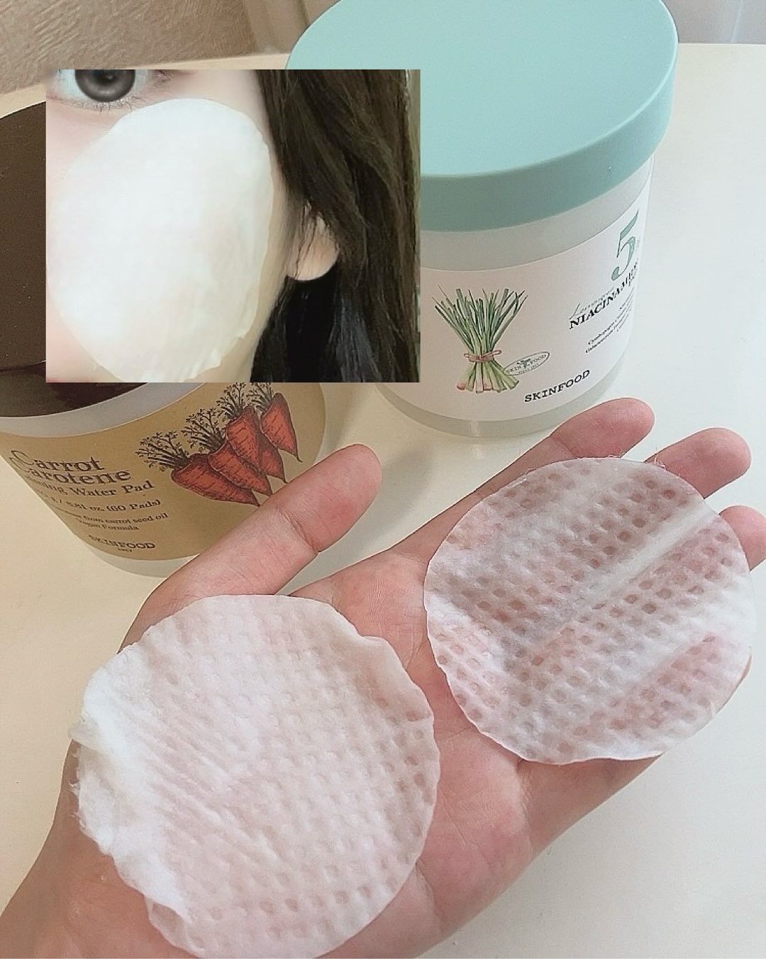 キャロットカロテン カーミングウォーターパッド/SKINFOOD/トナーパッドを使ったクチコミ（1枚目）