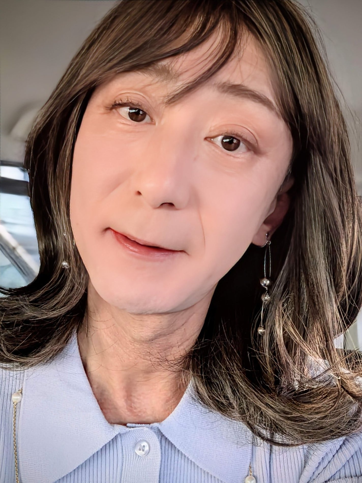 ひろみfabulous_sounds_0n3 on LIPS 「今日のメイクとコーデはお休みやっと秋らしくなったけど☺️お孫ち..」(1枚目)