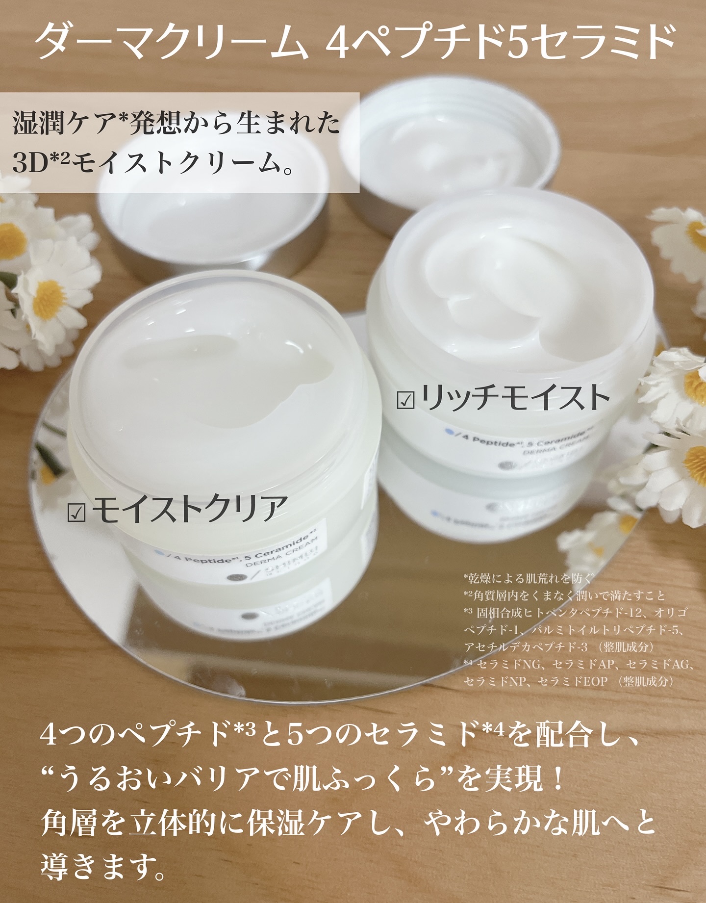 ３D*1モイストクリーム リッチモイスト/SHIMBI METHOD/フェイスクリームを使ったクチコミ（3枚目）