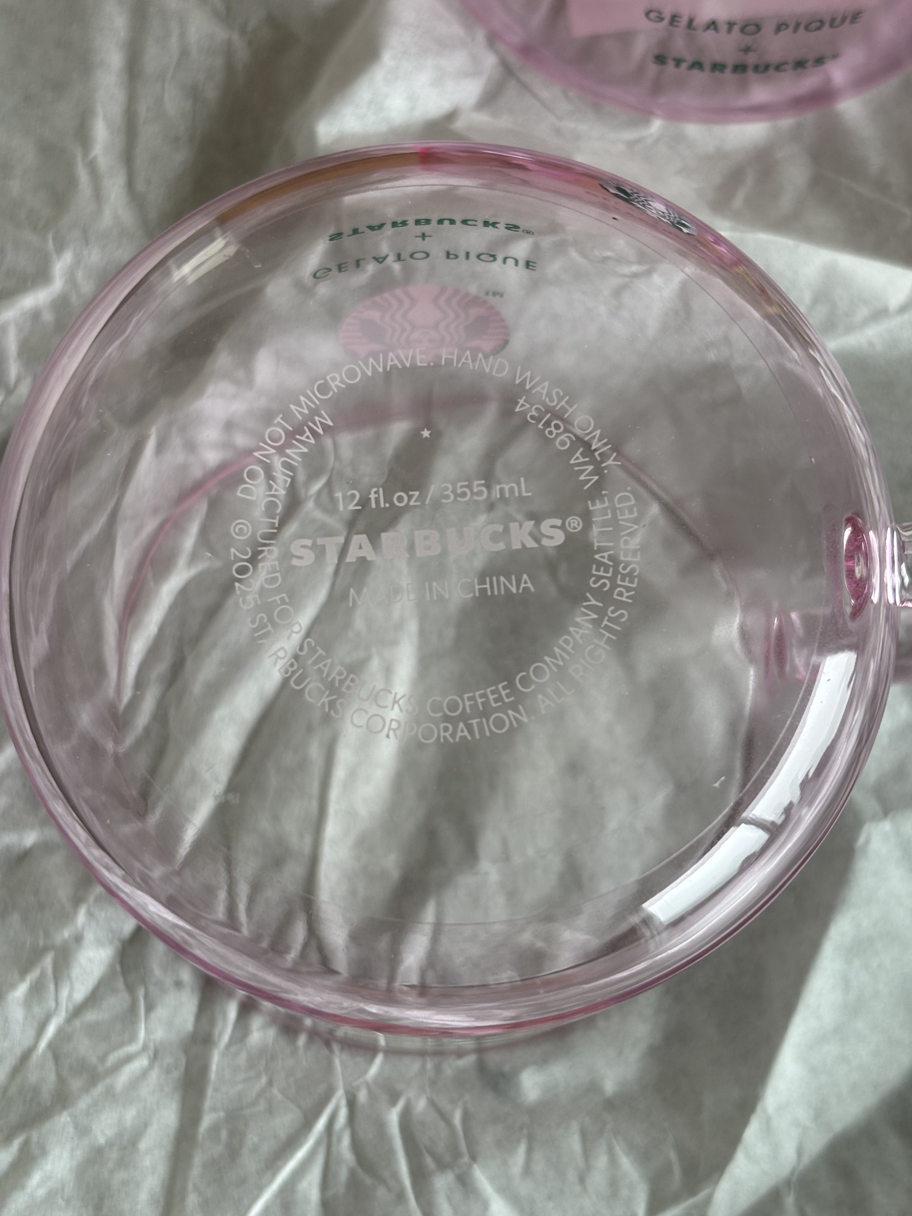 gelato pique グラスマグ ソフトピンク /スターバックス/その他を使ったクチコミ（3枚目）