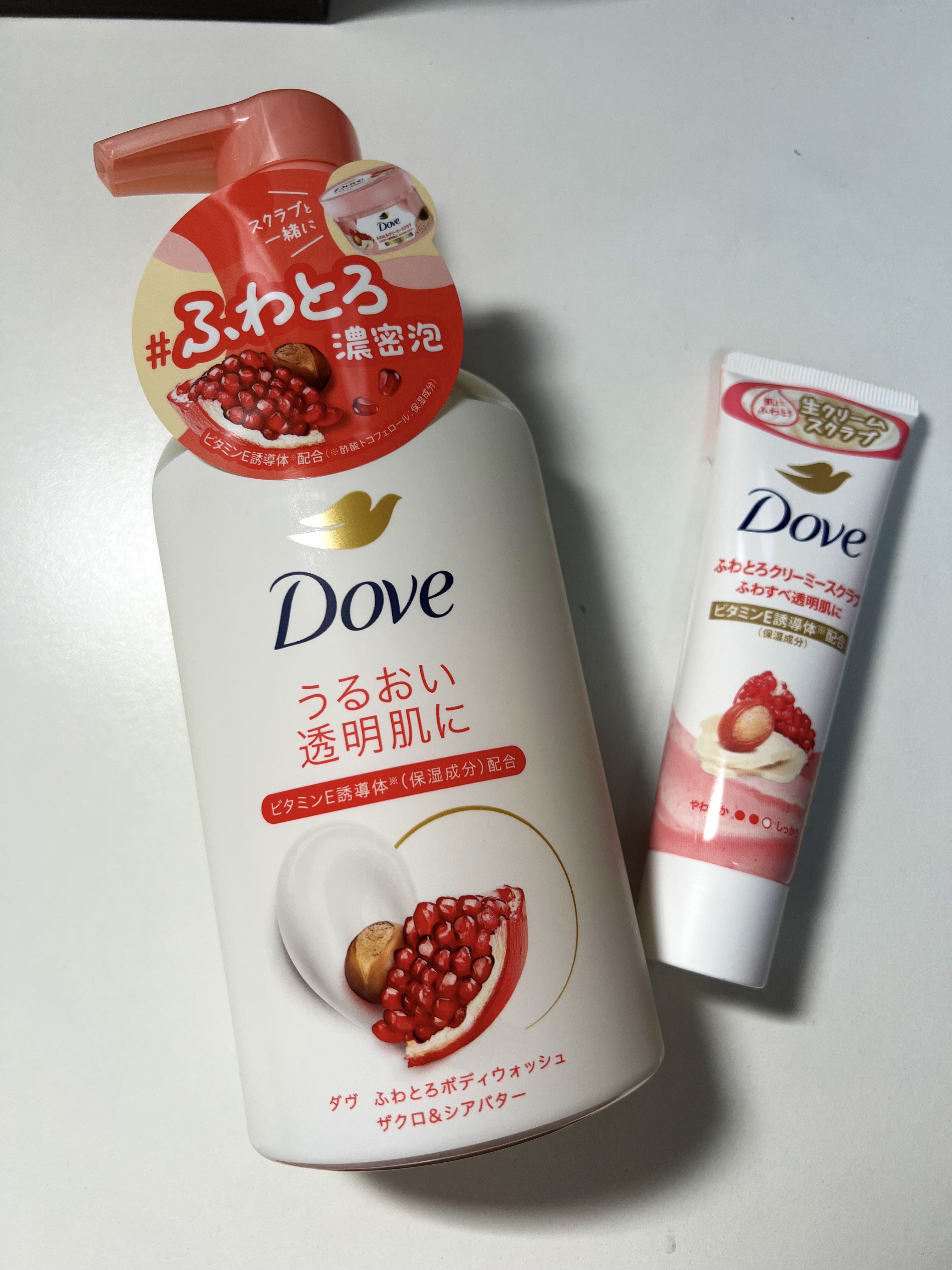 ダヴ ふわとろボディウォッシュ ザクロ＆シアバター/ダヴ/ボディソープを使ったクチコミ（2枚目）