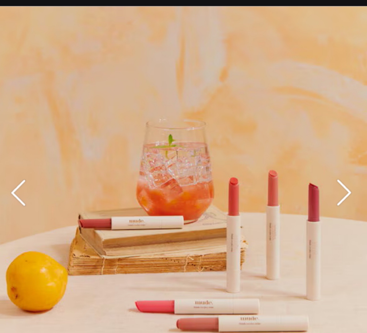 ドリズルバーム/mude./口紅を使ったクチコミ（1枚目）