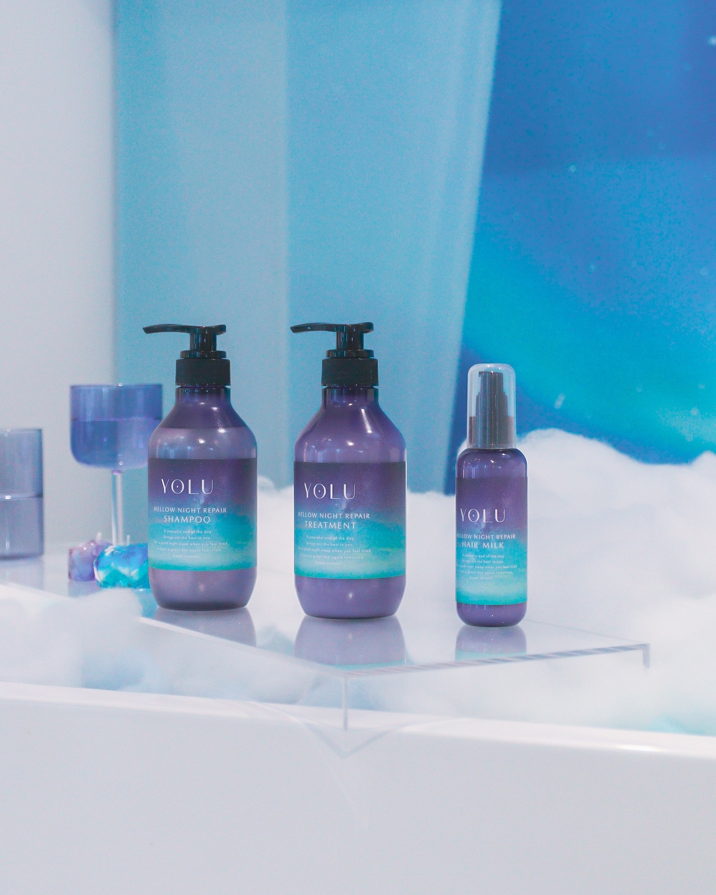 ヨル　メロウナイトリペアシャンプー/トリートメント/YOLU/市販シャンプーを使ったクチコミ（3枚目）