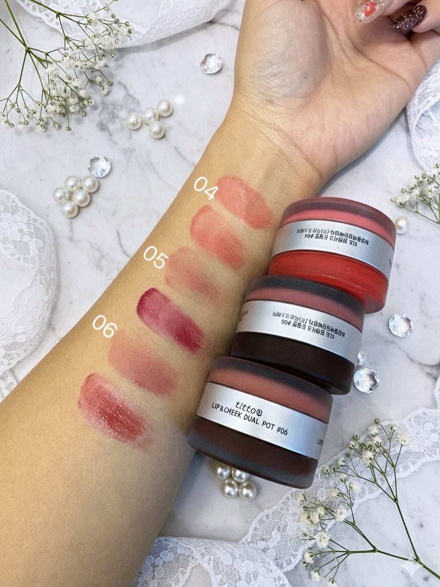 リップアンドチークデュアルポット/titto/口紅を使ったクチコミ(4枚目)