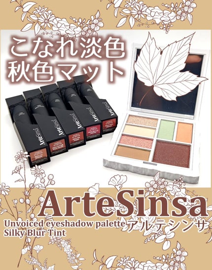 アンボイスドアイシャドウパレット/ArteSinsa/アイシャドウパレットを使ったクチコミ(1枚目)