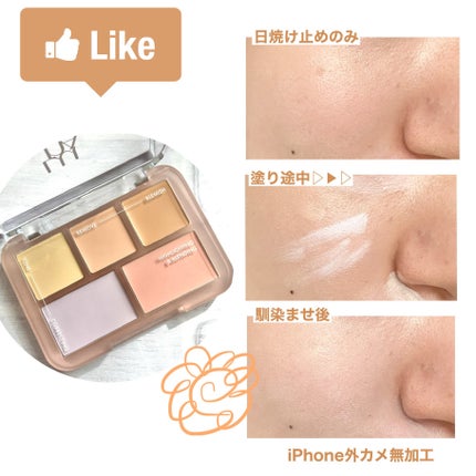 コンシールブレンダーパレット/LUNA/パレットコンシーラーを使ったクチコミ(7枚目)