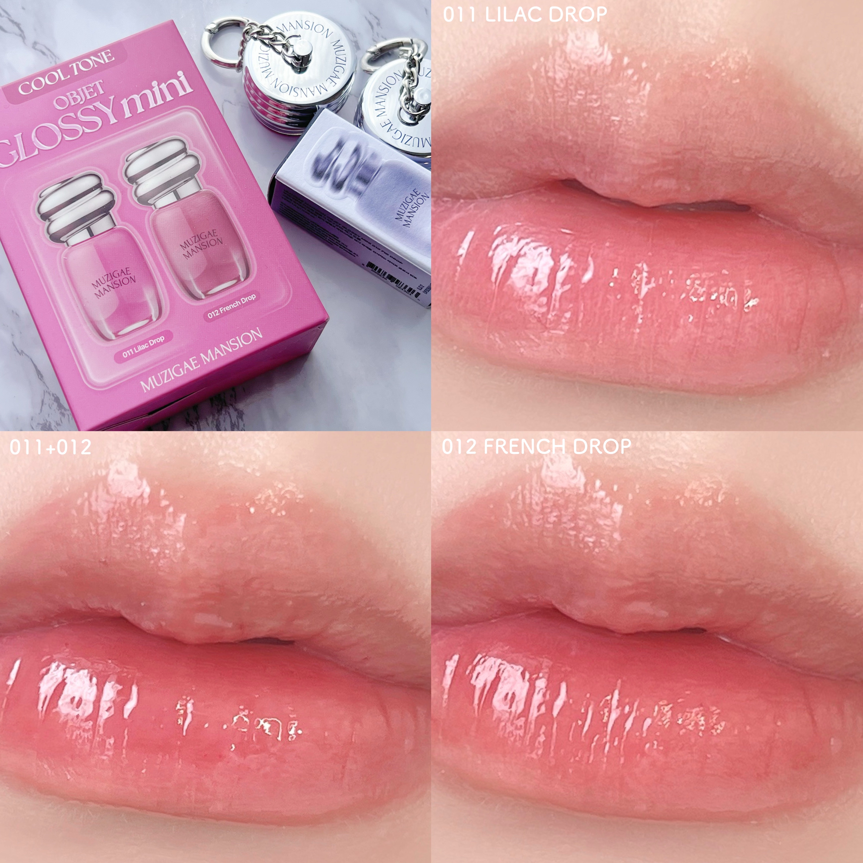 オブジェグロッシーミニ/MUZIGAE MANSION/リップティントを使ったクチコミ（2枚目）