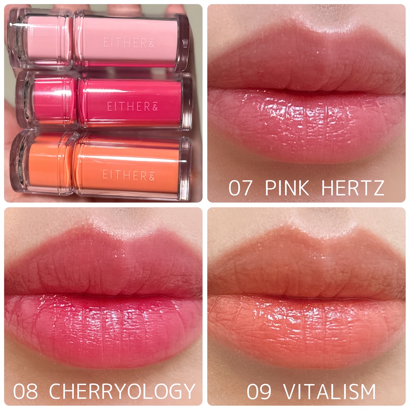 Dewy Syrup Tint/EITHER＆/口紅を使ったクチコミ（1枚目）