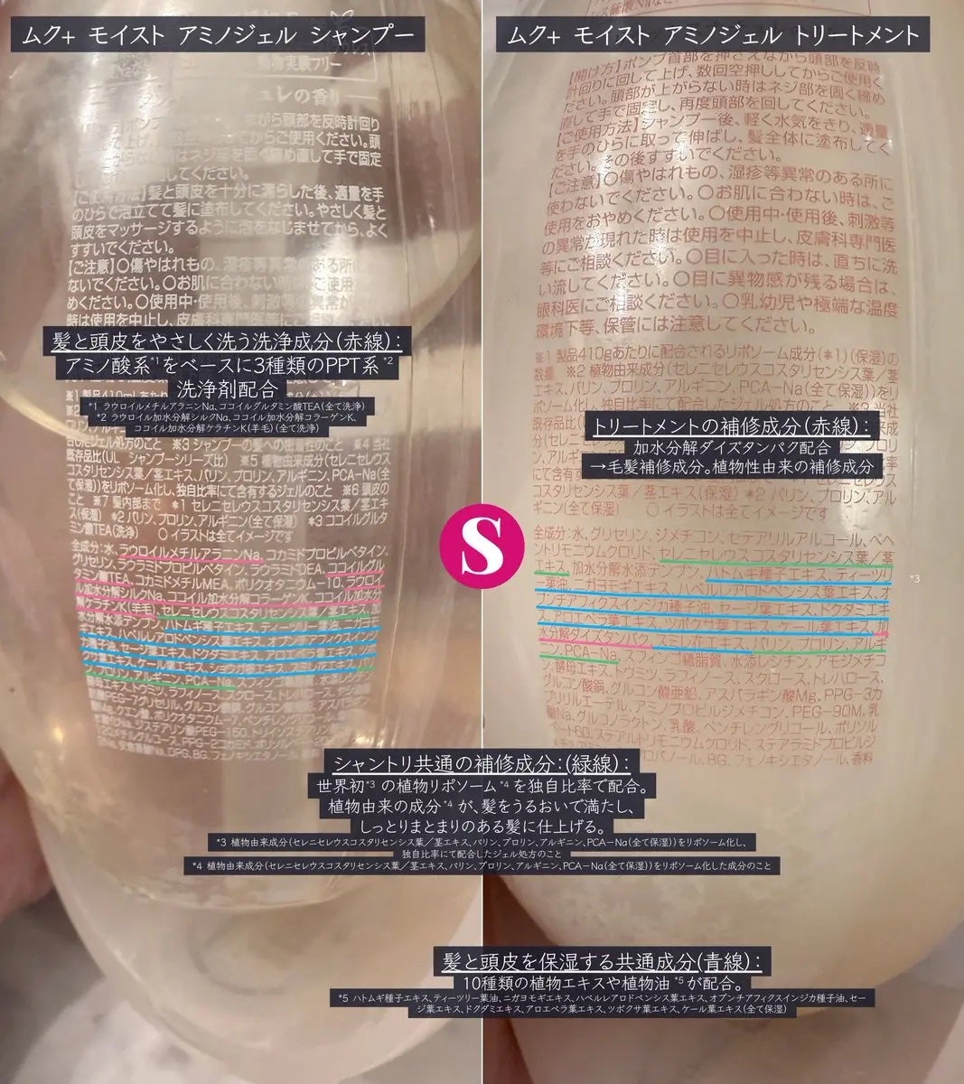 ムク+ モイスト アミノジェル シャンプー/ヘアトリートメント/muku+/市販シャンプーを使ったクチコミ(2枚目)
