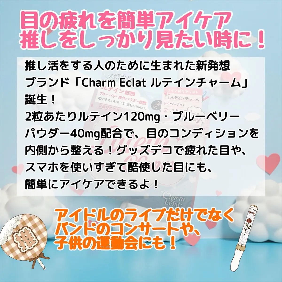 Lutein Charm/Charm Eclat/健康サプリメントを使ったクチコミ（2枚目）