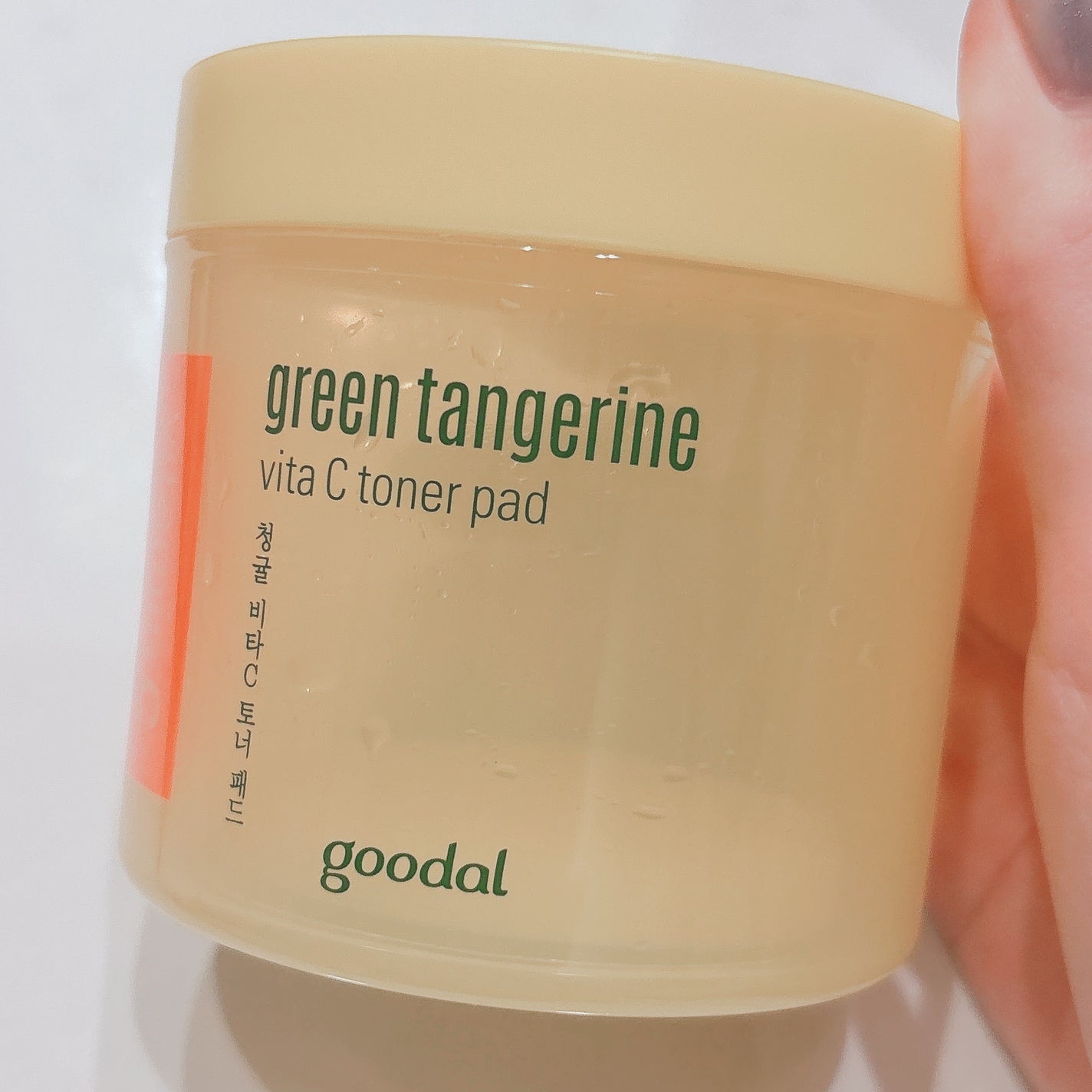 グリーンタンジェリン ビタCダークスポットケアパッド/goodal/トナーパッドを使ったクチコミ(1枚目)