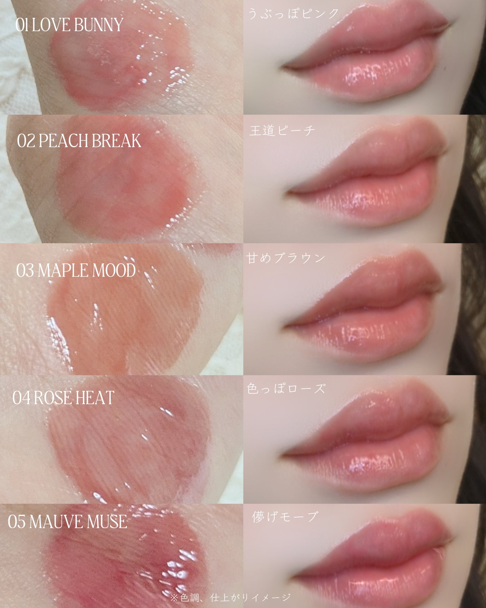 ボリューミングカラーグロス/CandyDoll/リップグロスを使ったクチコミ（3枚目）