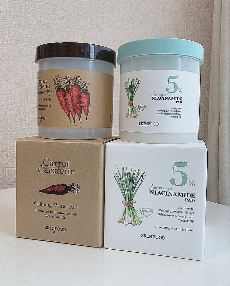 キャロットカロテン カーミングウォーターパッド/SKINFOOD/トナーパッドを使ったクチコミ（2枚目）