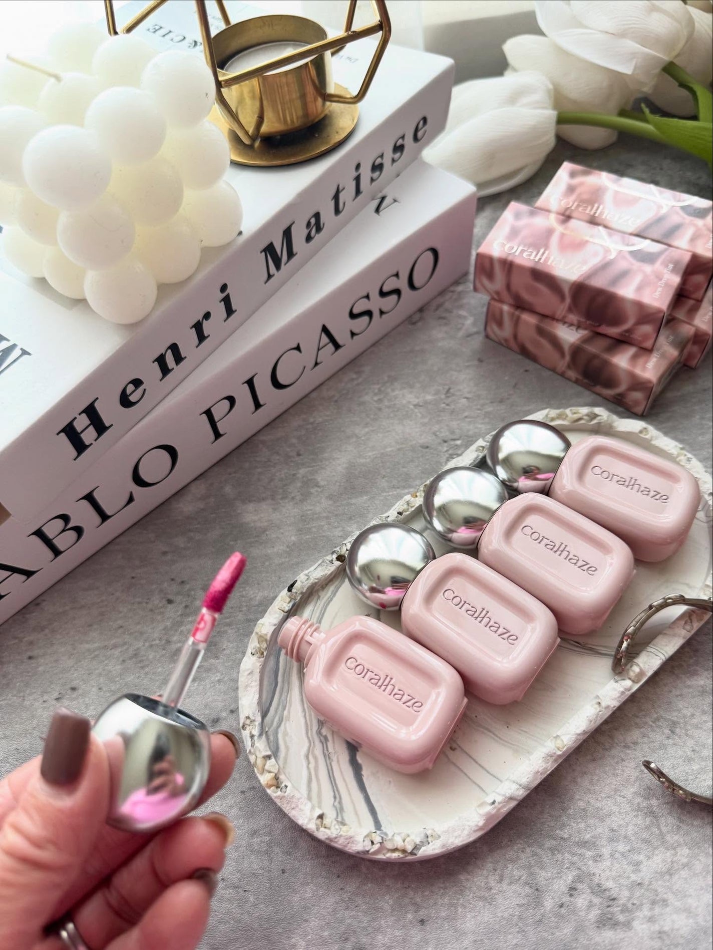 デュー ドロップ ティント/Coralhaze/リップティントを使ったクチコミ(2枚目)